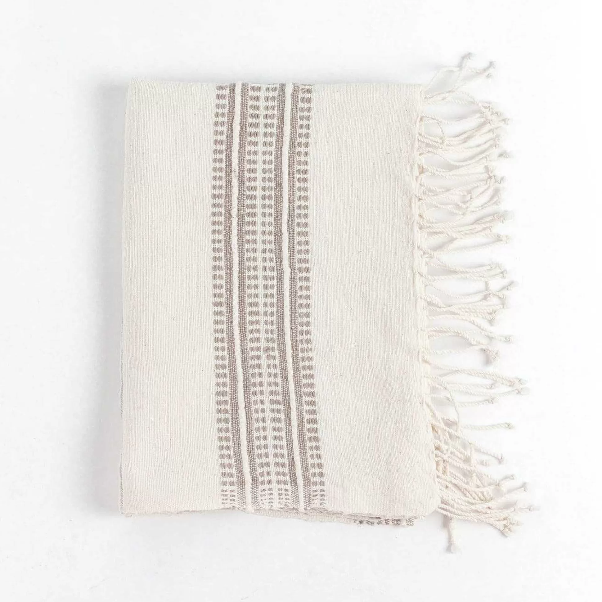 Be Home Hand Towels<Aden Cotton Hand Towel, Natural with Stone