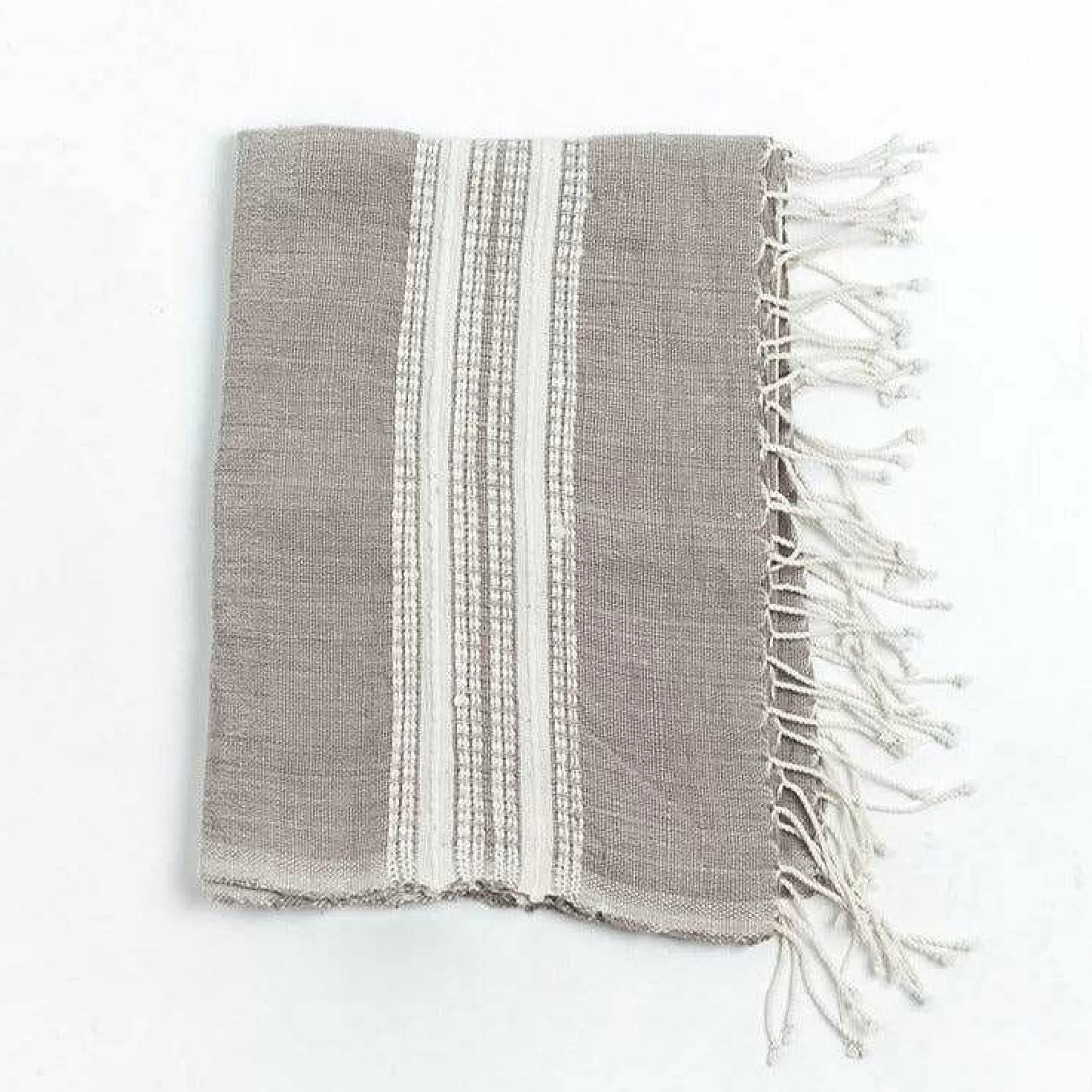 Be Home Hand Towels<Aden Cotton Hand Towel, Stone with Natural