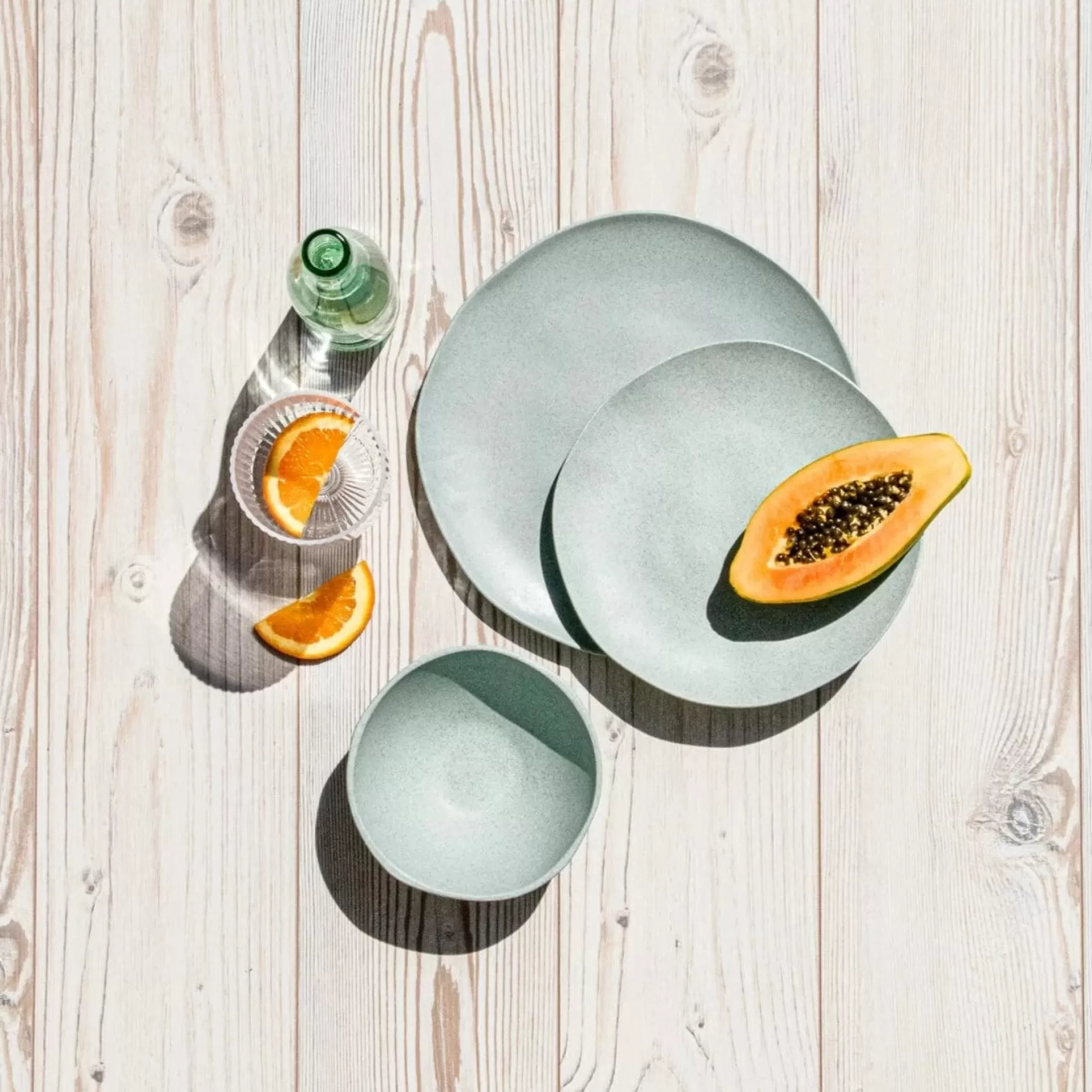 Al Fresco Organic Soup/Cereal Bowl, Sage Green, Set of 4^Be Home Online