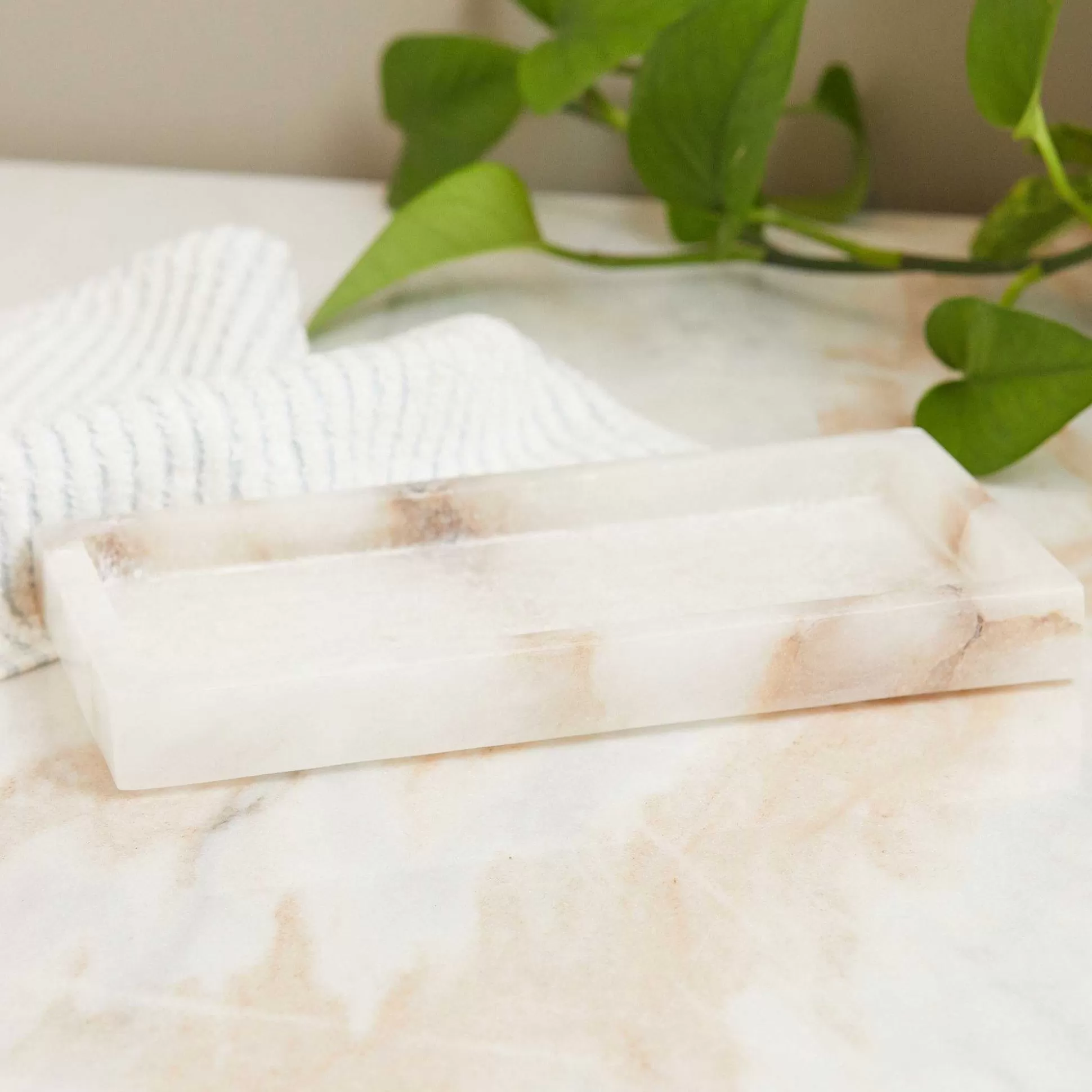 Be Home Bath Trays<Alabaster Tray