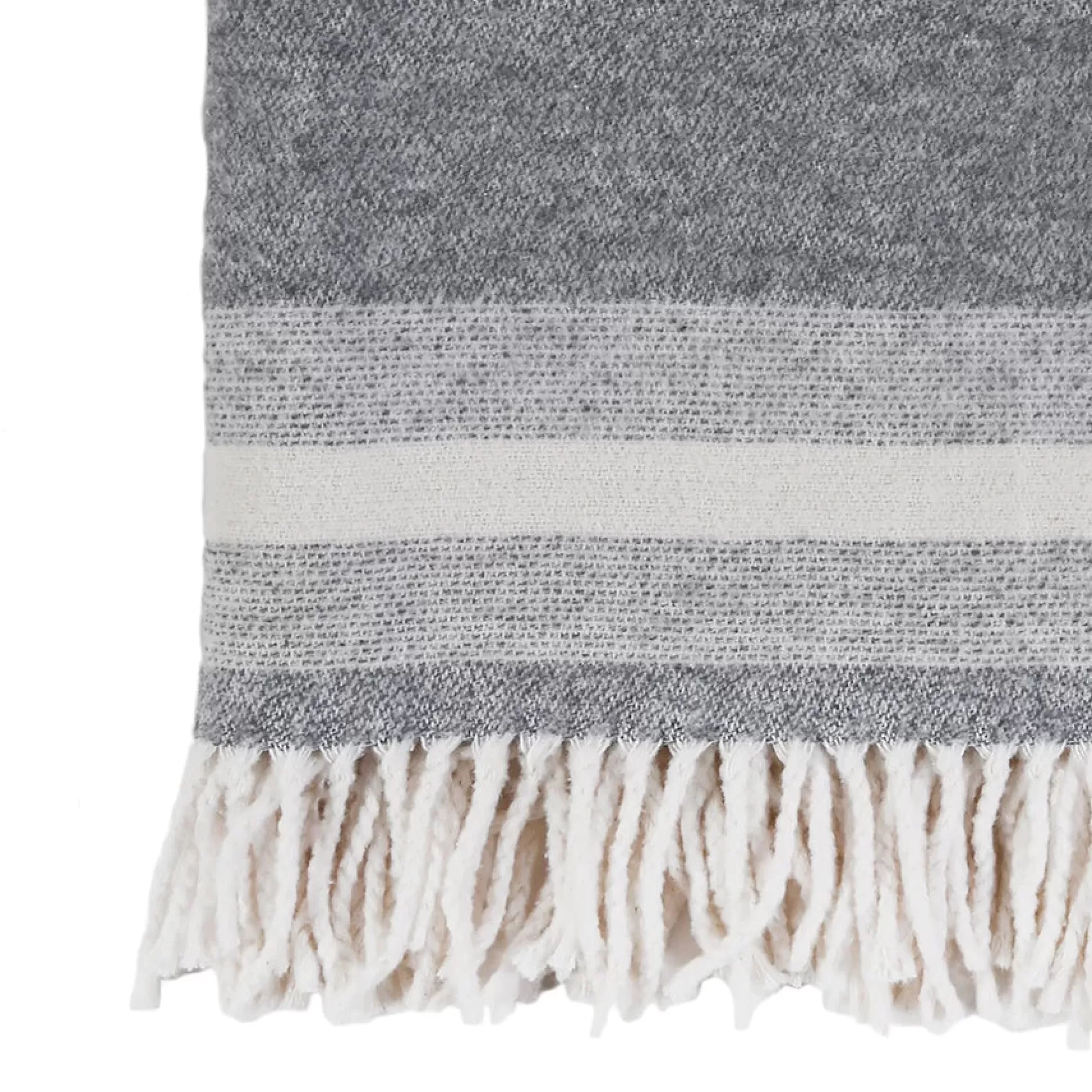 Alpine Throw, Grey and Ivory^Be Home Hot