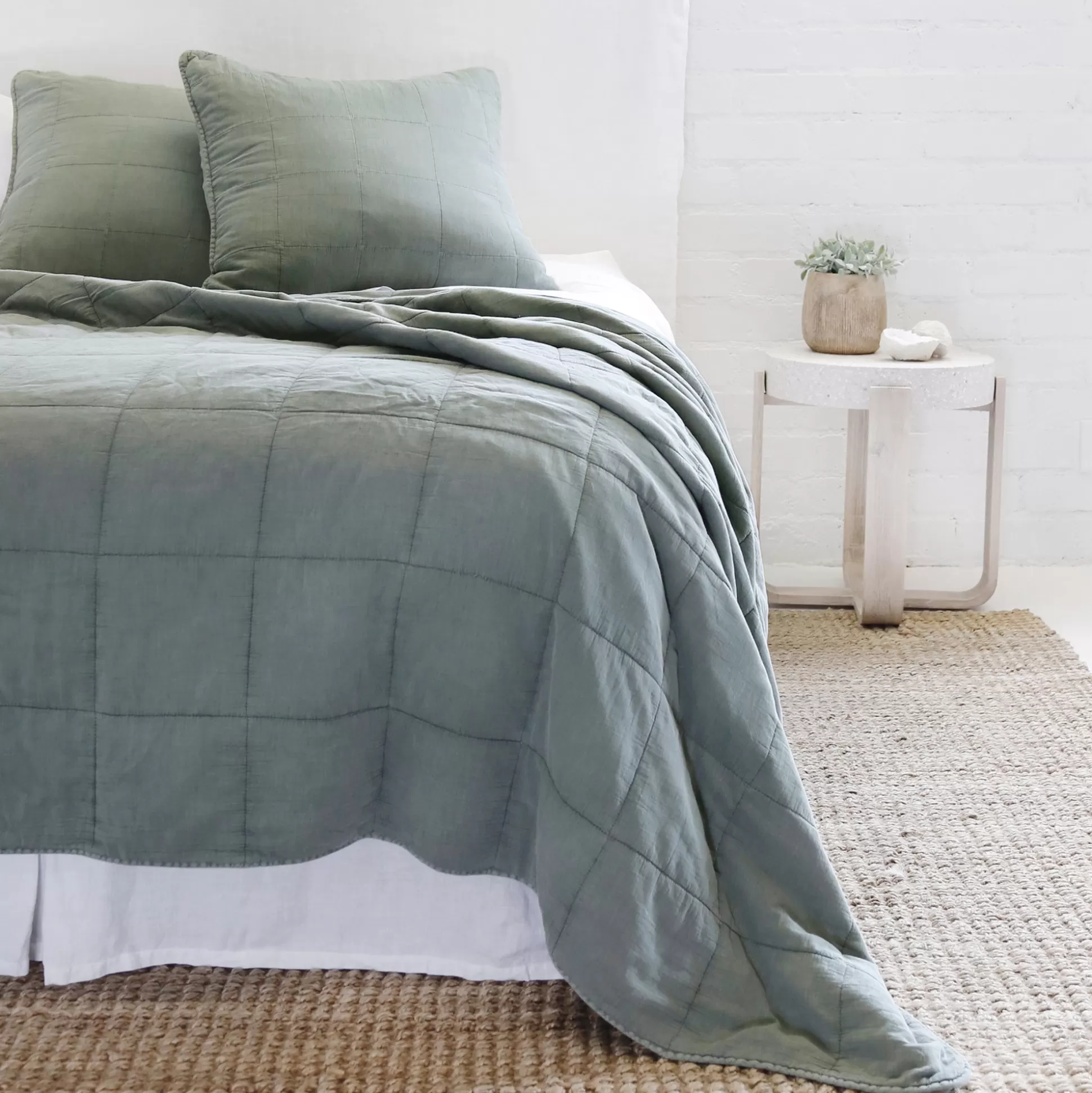 Antwerp King Coverlet, Moss^Be Home Shop