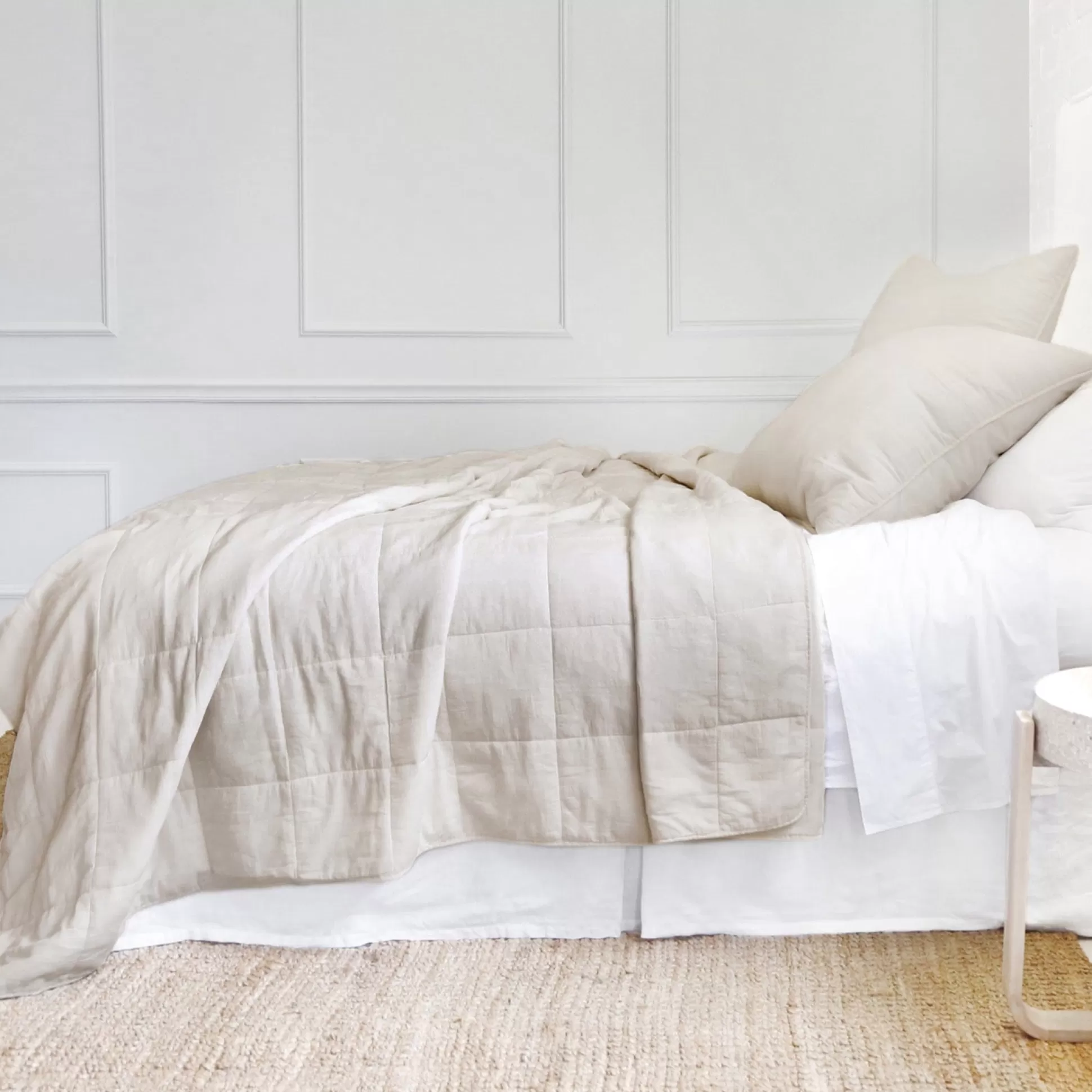 Antwerp King Coverlet, Natural^Be Home Cheap