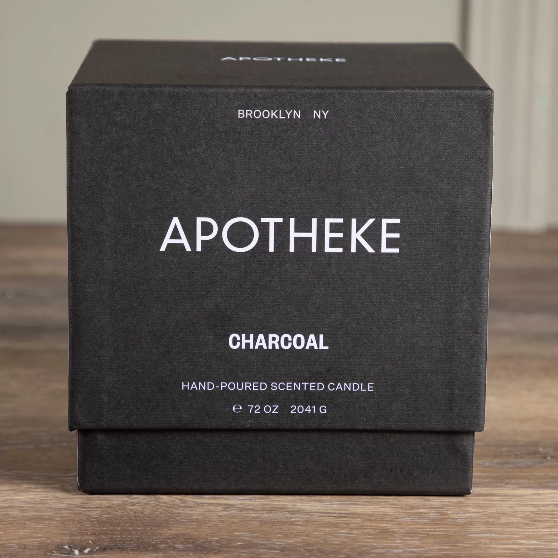 Apotheke Concrete 4-Wick Candle, Charcoal^Be Home Store