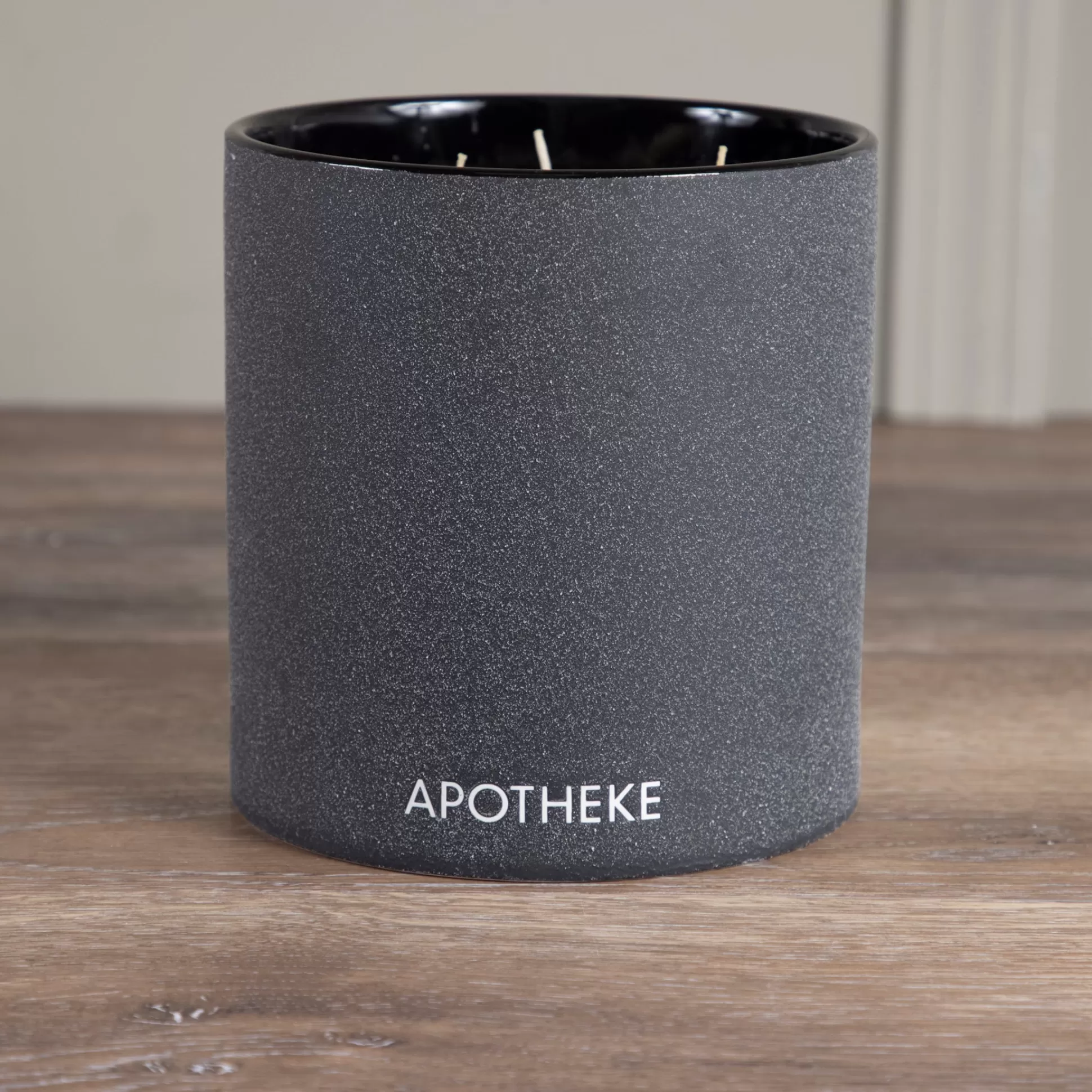 Apotheke Concrete 4-Wick Candle, Charcoal^Be Home Store