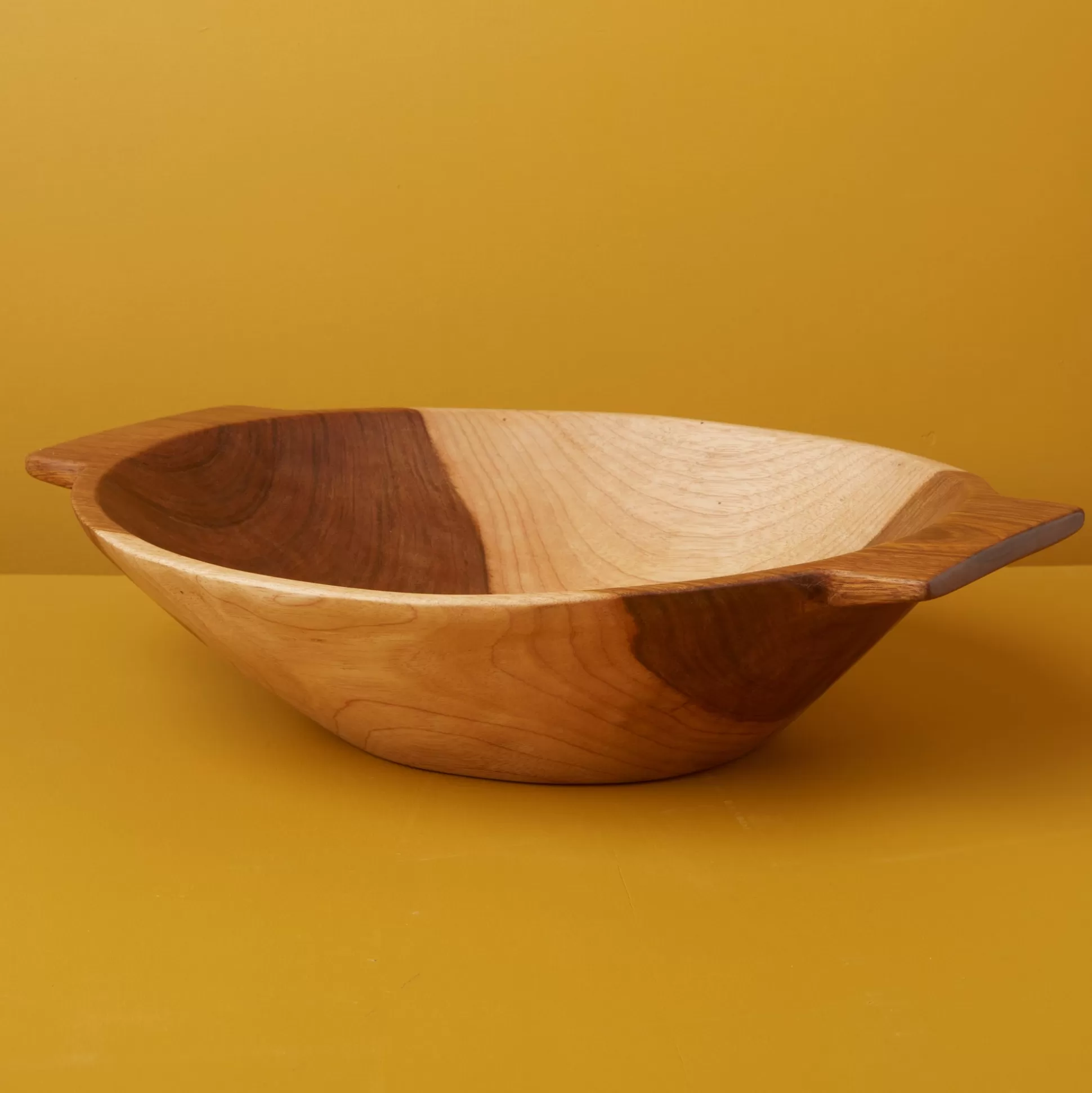 Azucar Cherry Wood Handled Bowl^Be Home Discount