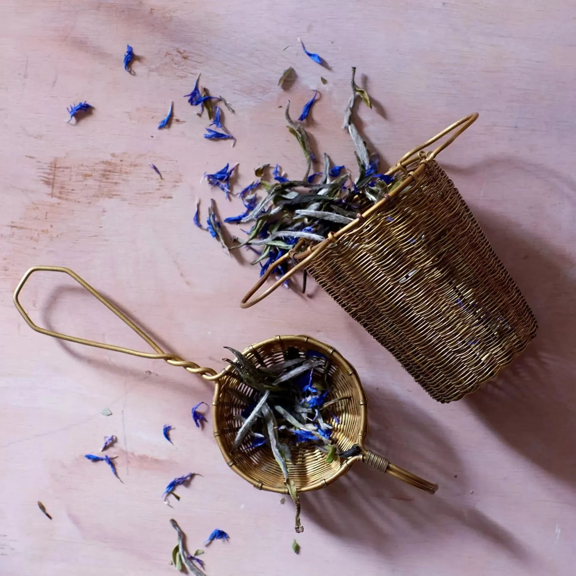 Bellocq Tea, Petite Tea Basket, Brass^Be Home Best Sale