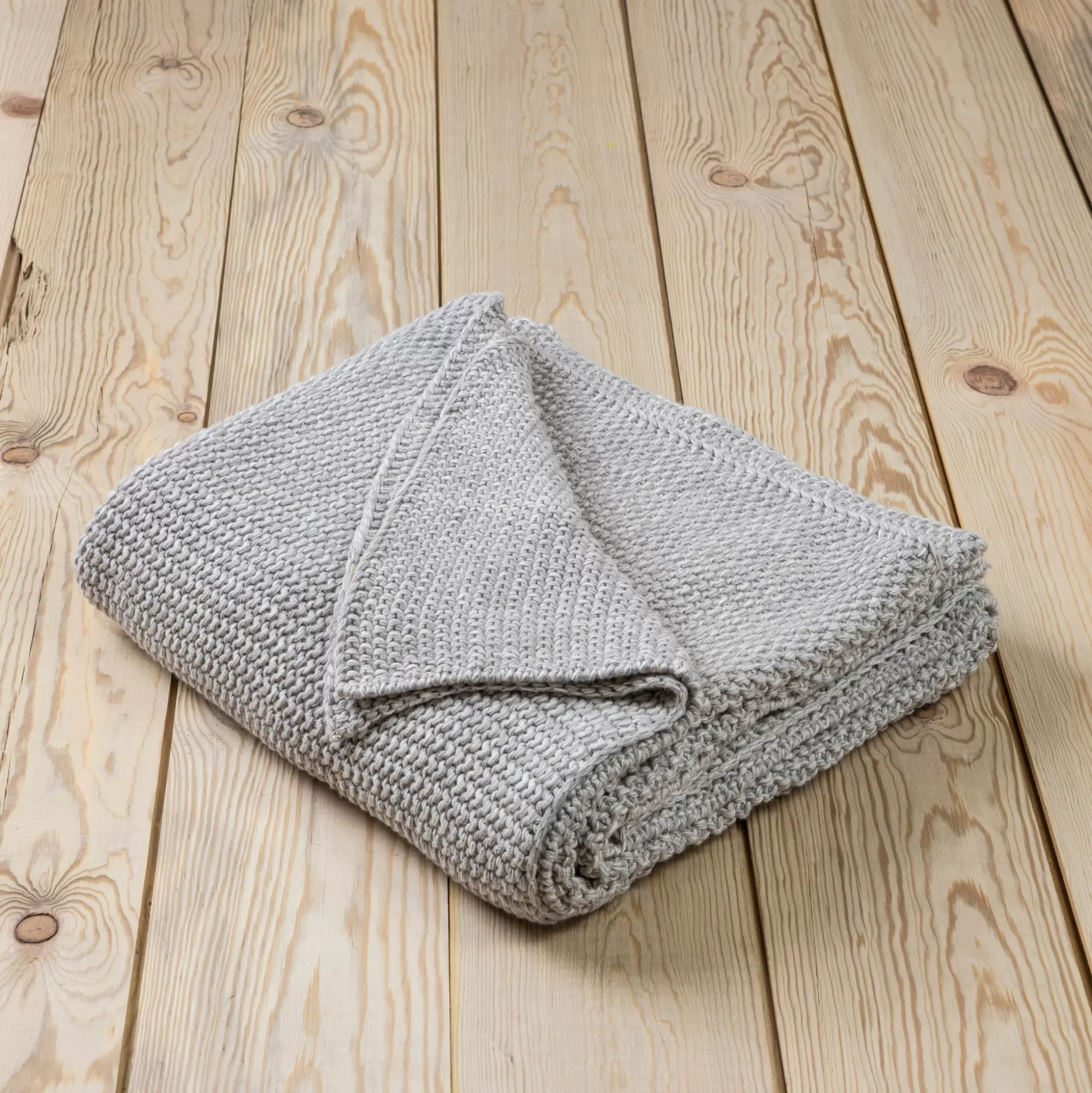 Belmont Marled Throw, Grey^Be Home Store