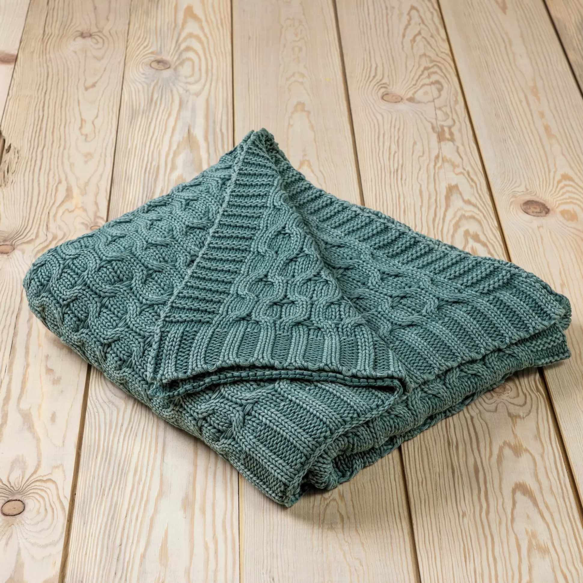 Belmont Throw, Washed Green^Be Home New