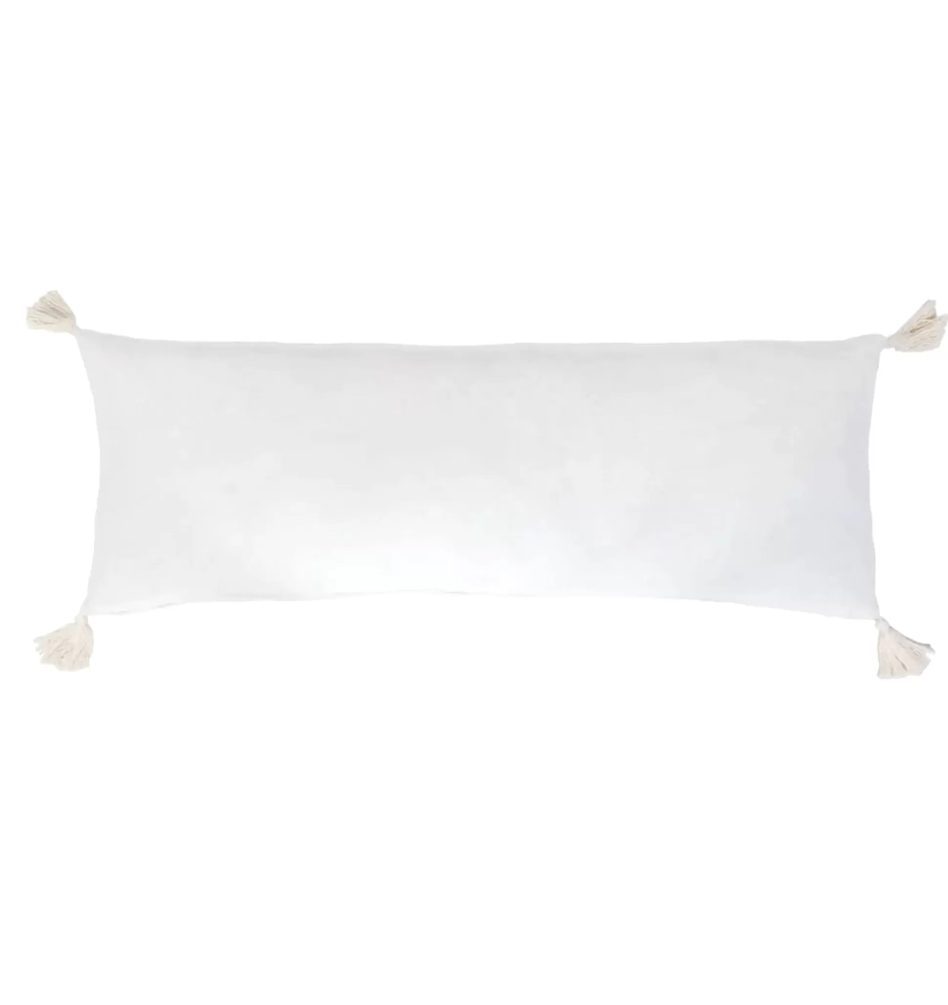 Bianca Rectangular Pillow, White^Be Home Store