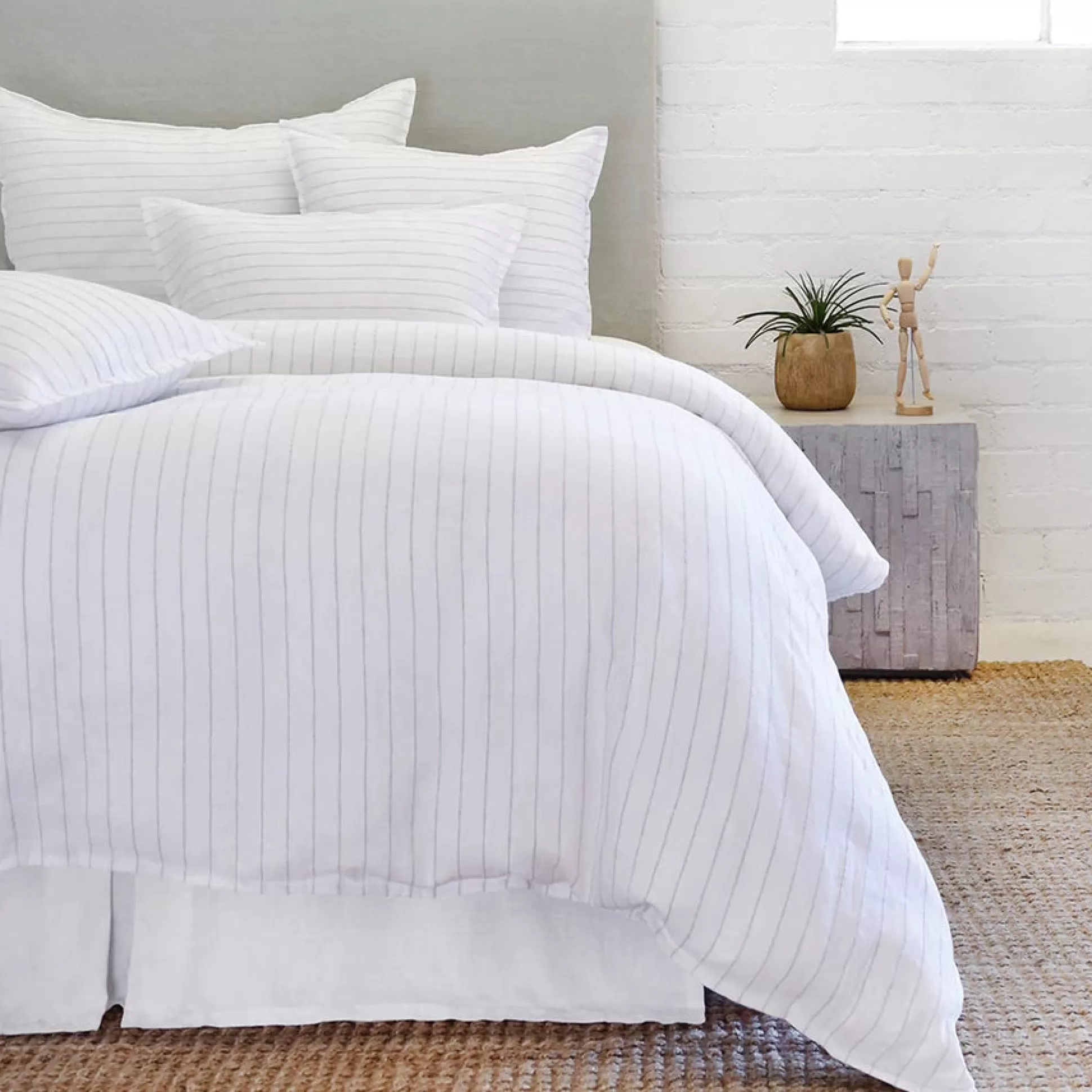 Blake Euro Sham, White & Ocean^Be Home Discount