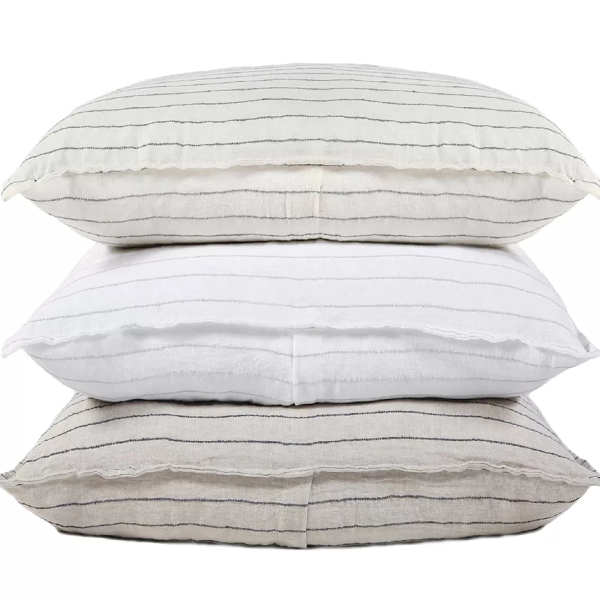 Blake King Sham, Cream & Grey^Be Home Shop