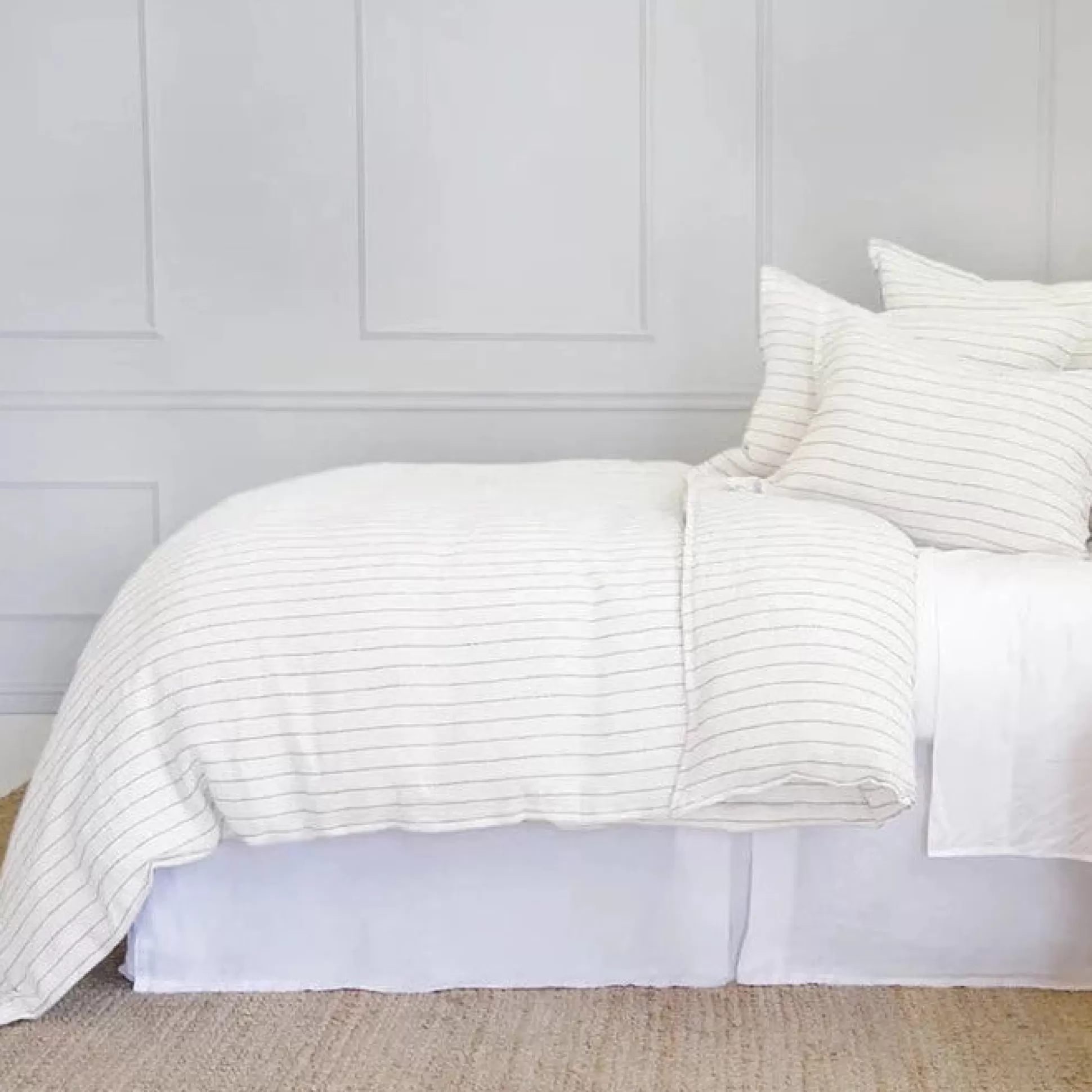 Blake Queen Duvet, Cream & Grey^Be Home Online