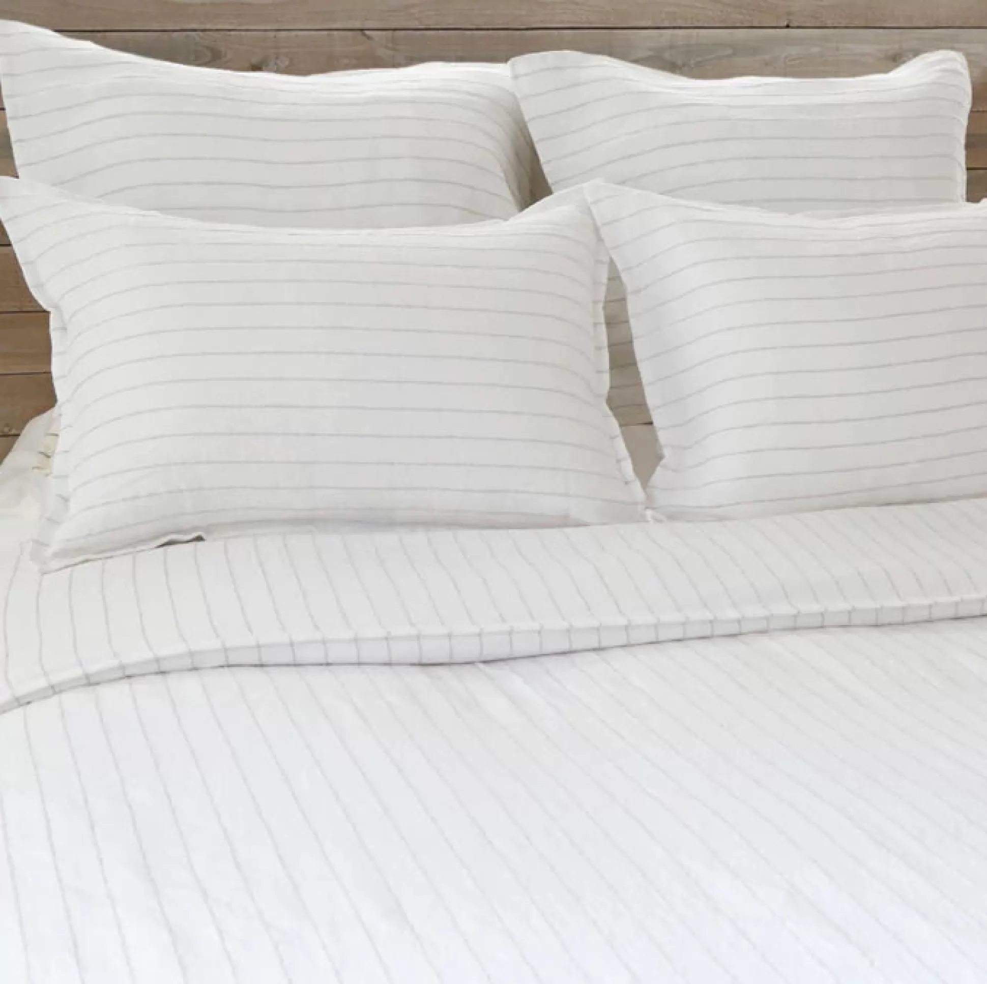 Blake Standard Sham, White & Ocean^Be Home Flash Sale