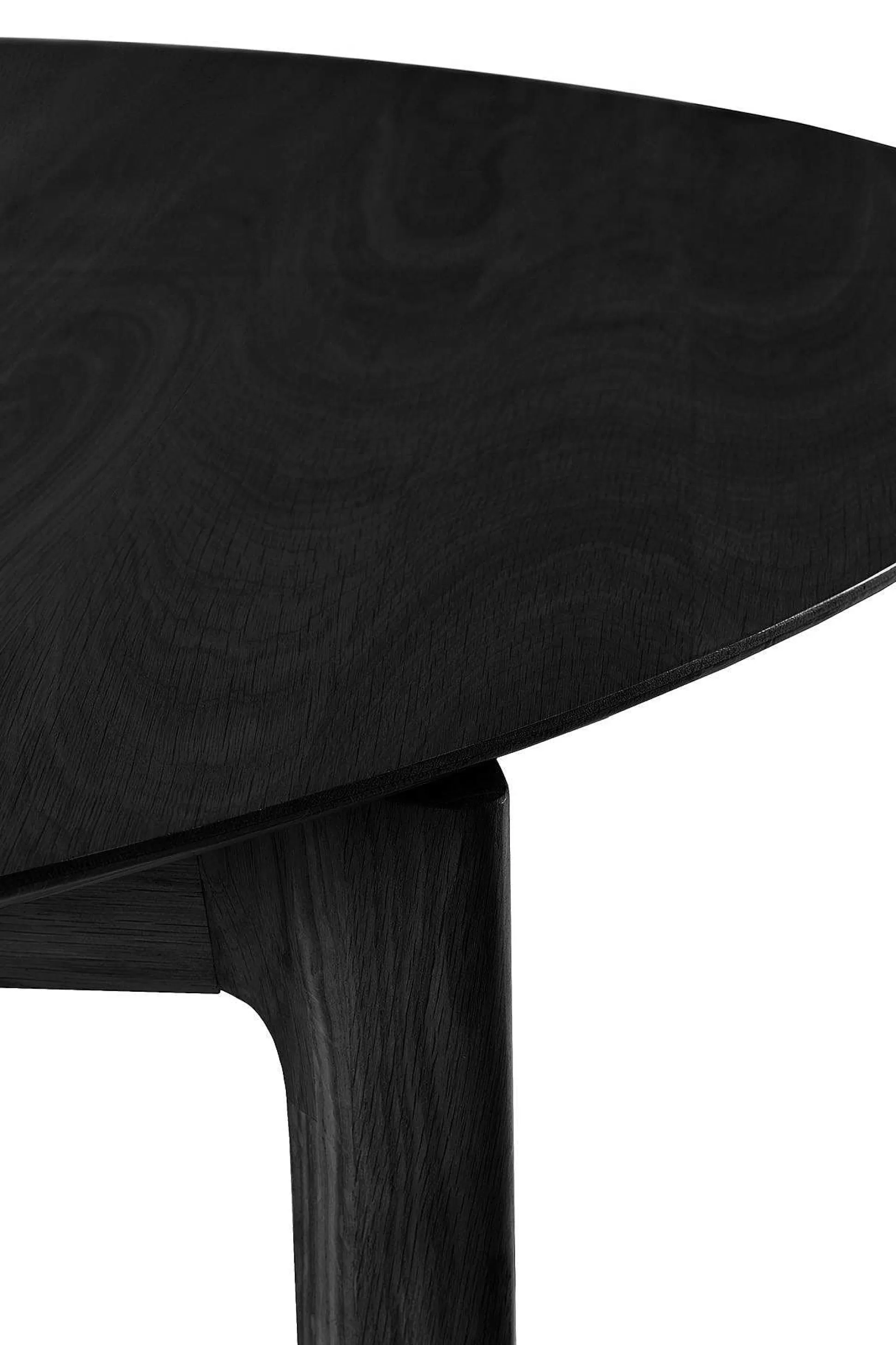 Be Home Dining Tables<Bok Extendable Solid Black Oak Dining Table, Round 51"/ 71"