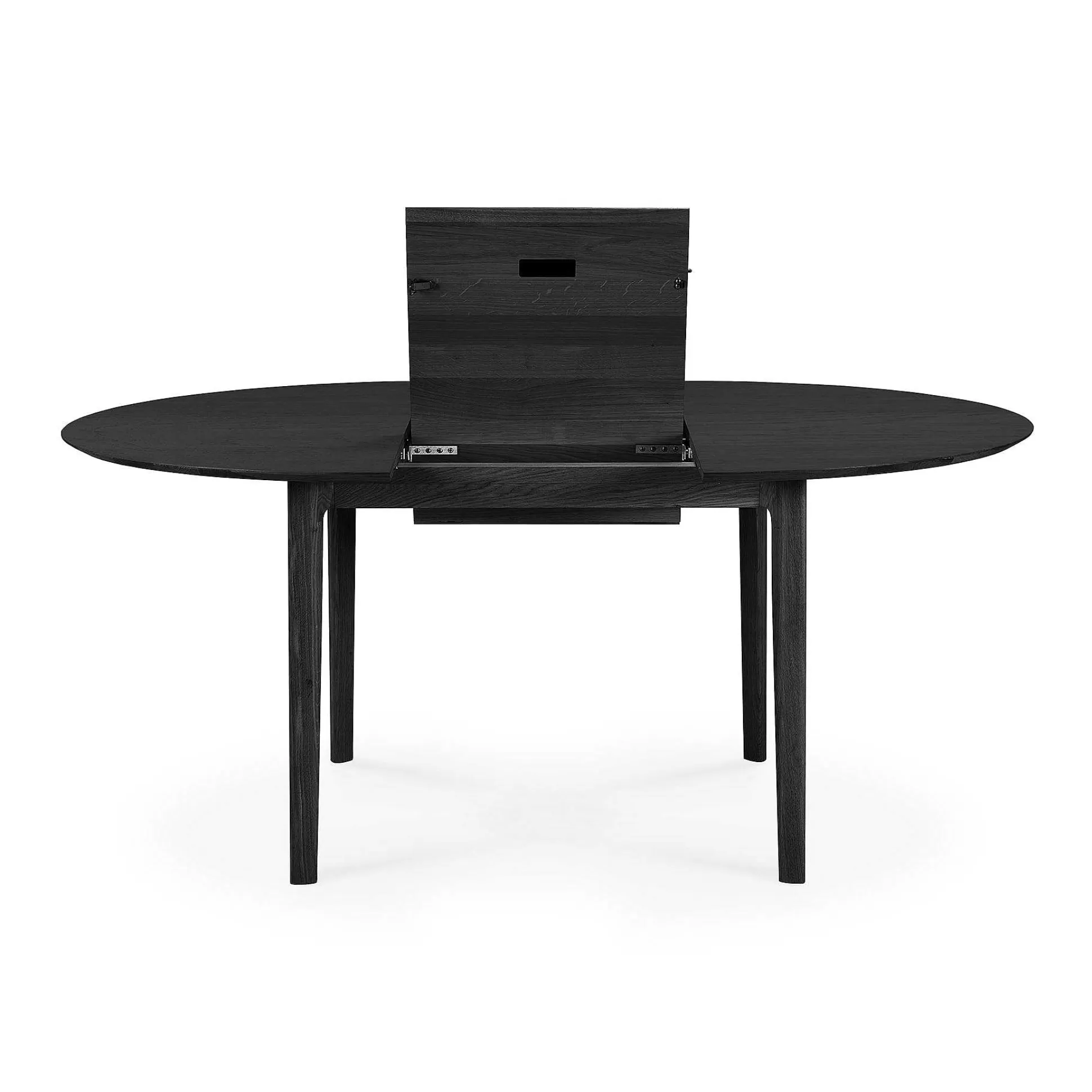 Be Home Dining Tables<Bok Extendable Solid Black Oak Dining Table, Round 51"/ 71"