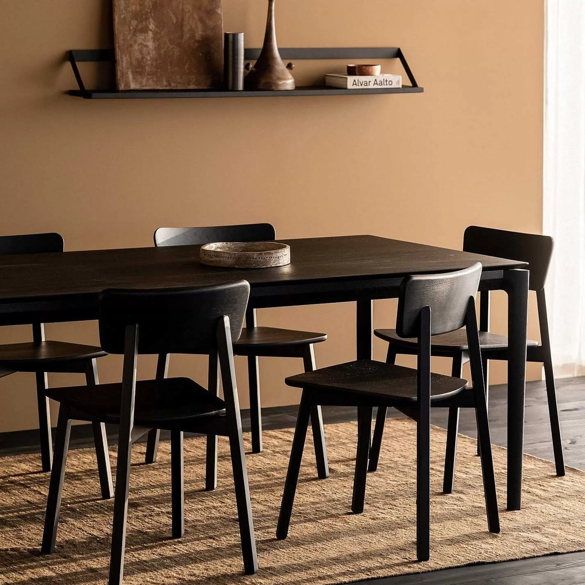 Be Home Dining Tables<Bok Solid Black Oak Dining Table, 87"