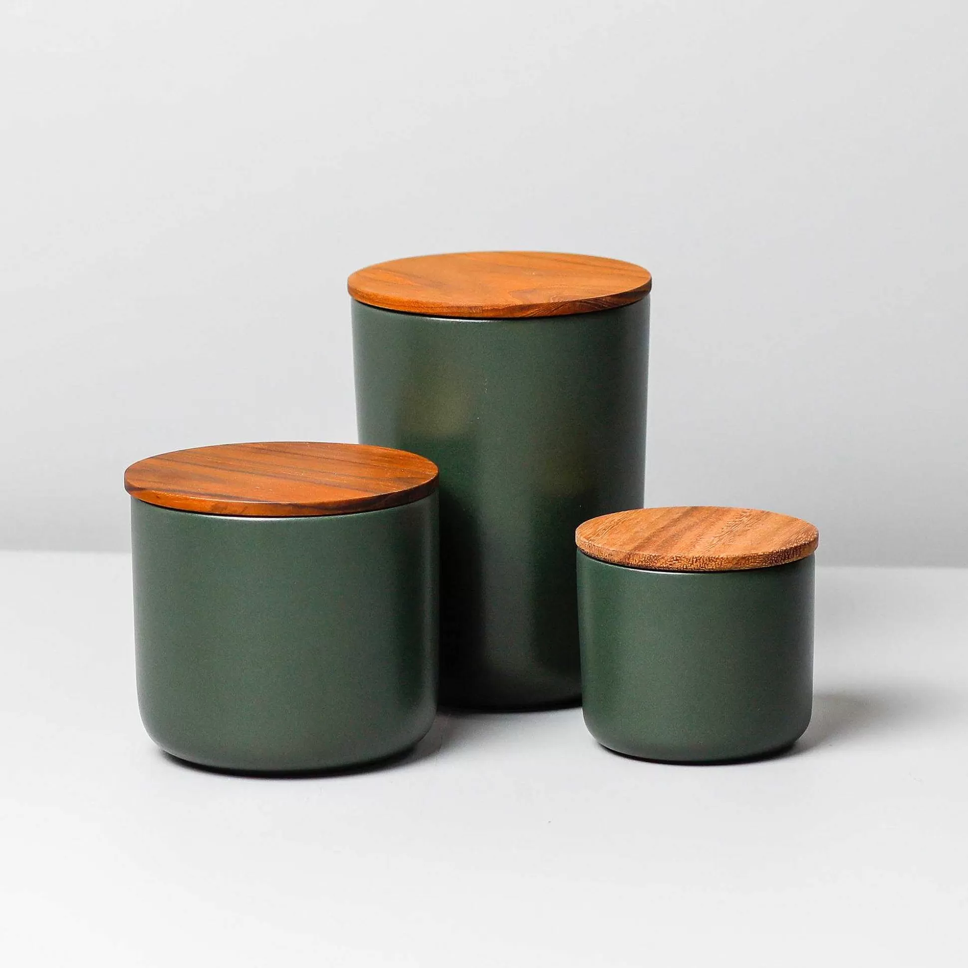 Be Home Canisters<Brampton Stoneware Large Canister, Forest Green