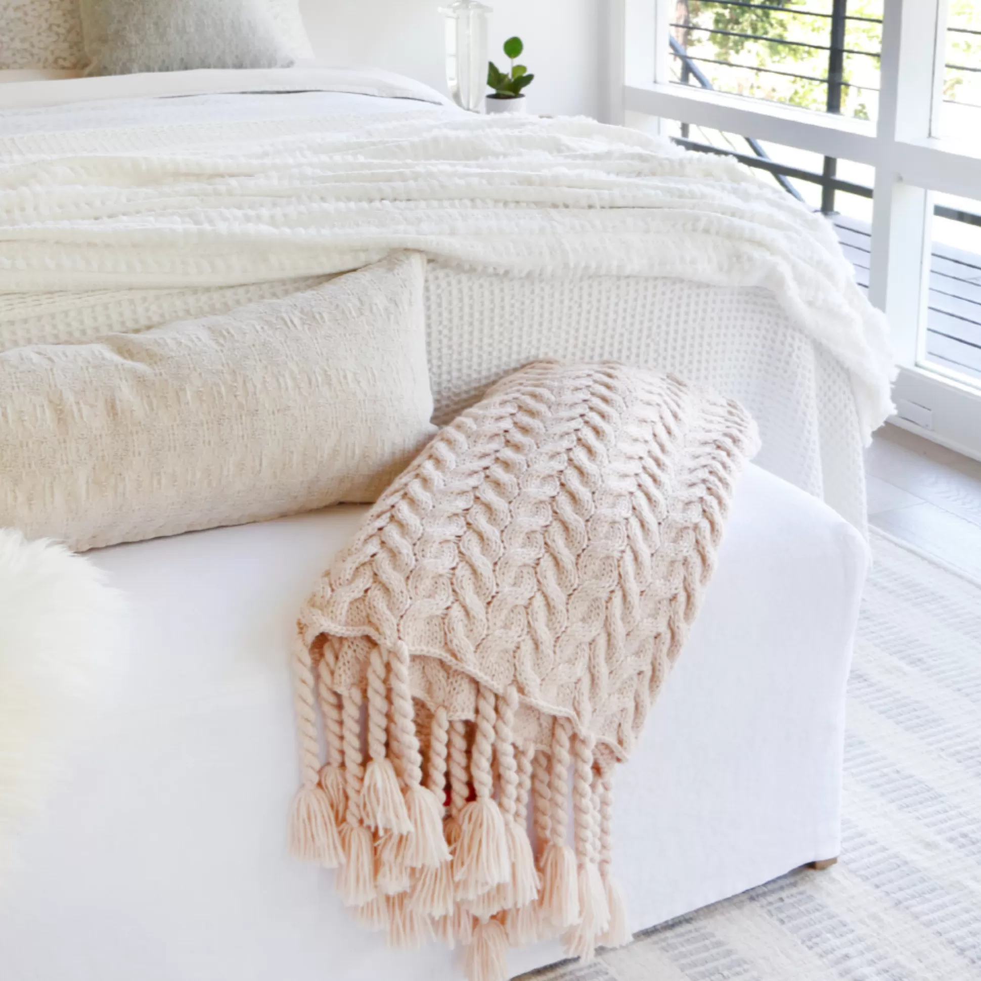 Capistrano Throw, Blush^Be Home New