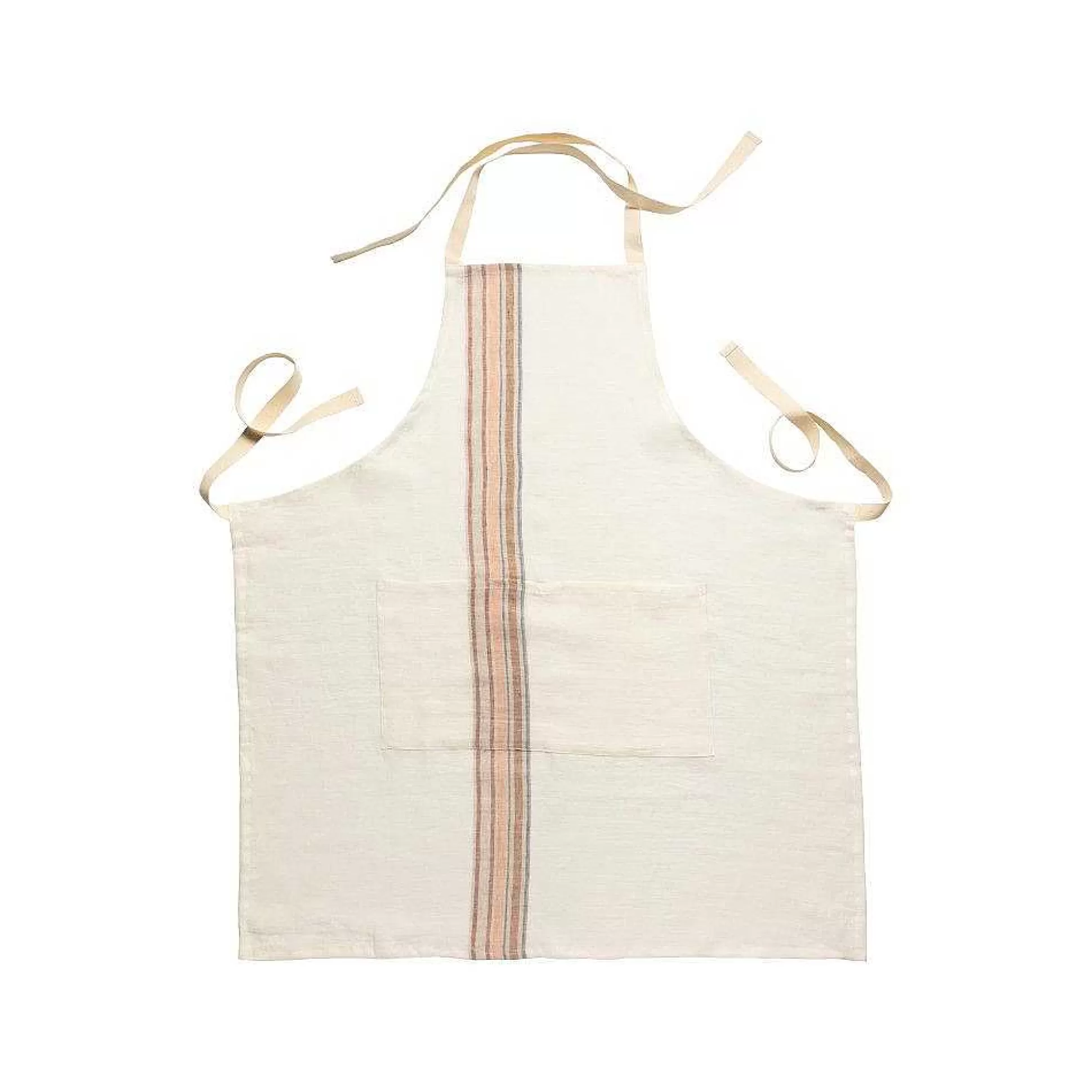 Be Home Aprons, Oven Mitts, & Pot Holders<Carmela Kitchen Apron, Ivory with Caramel