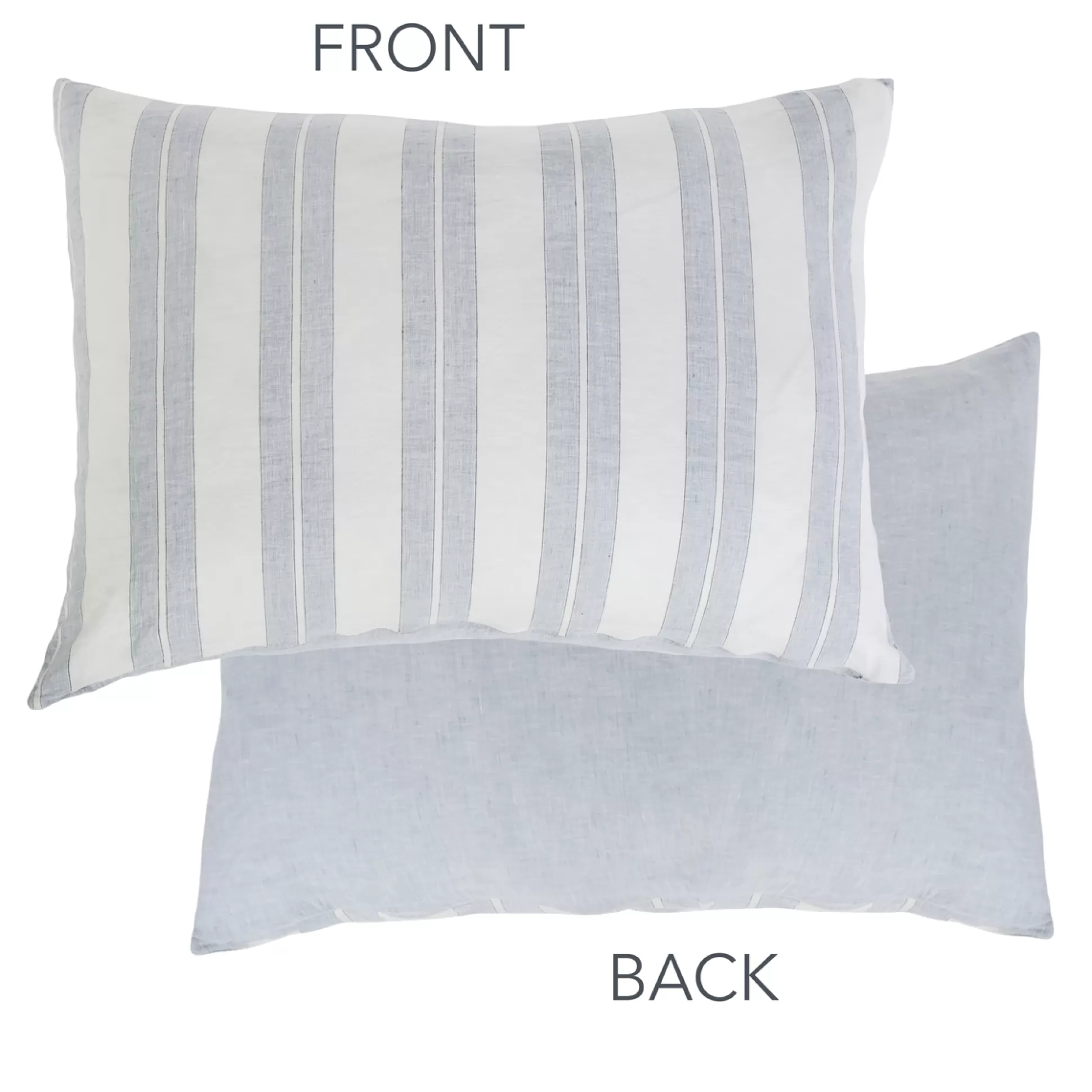 Carter Big Pillow, Ivory & Denim^Be Home Discount