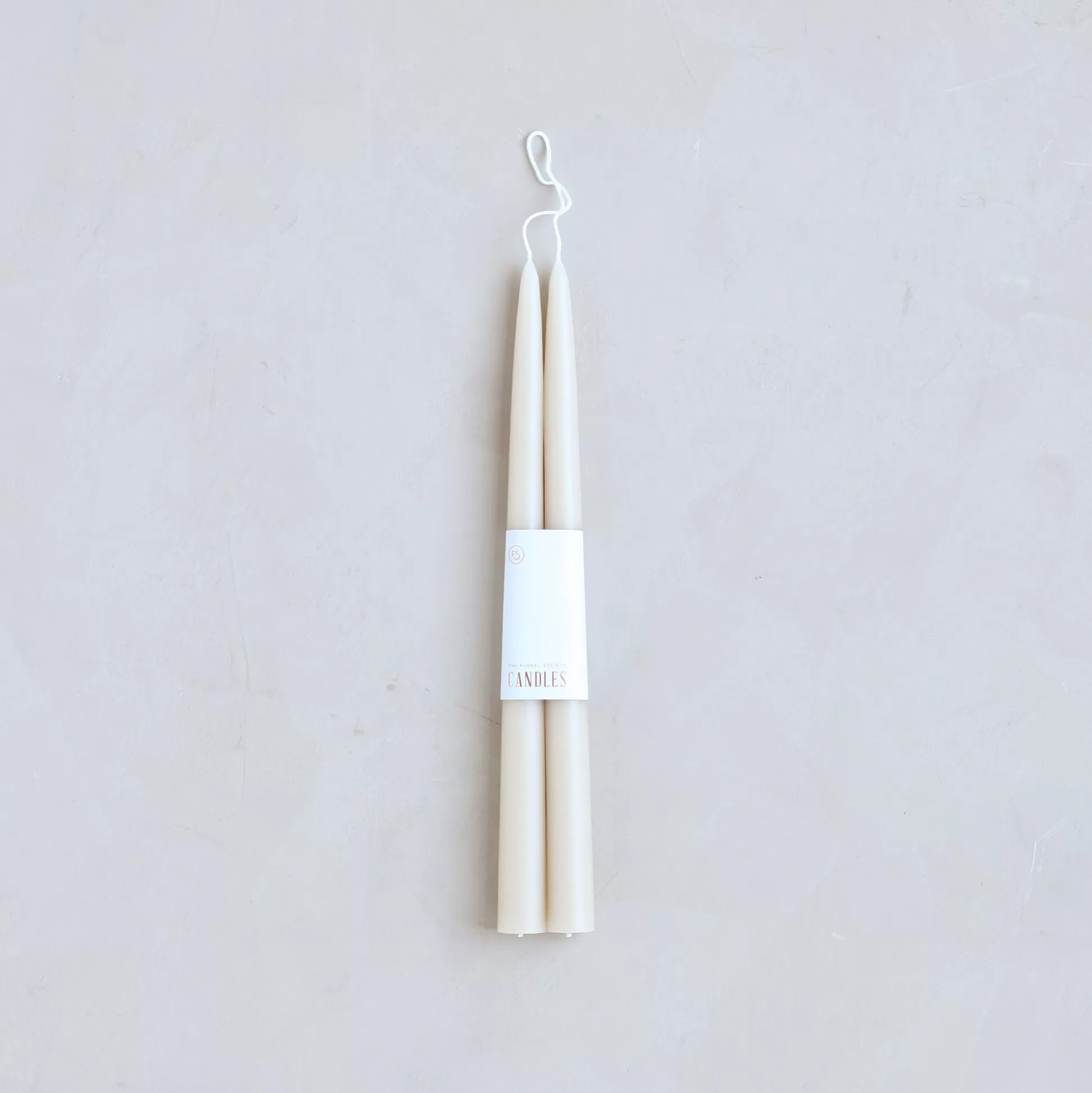 Classic Taper Candle, Set of 2, Parchment^Be Home Cheap