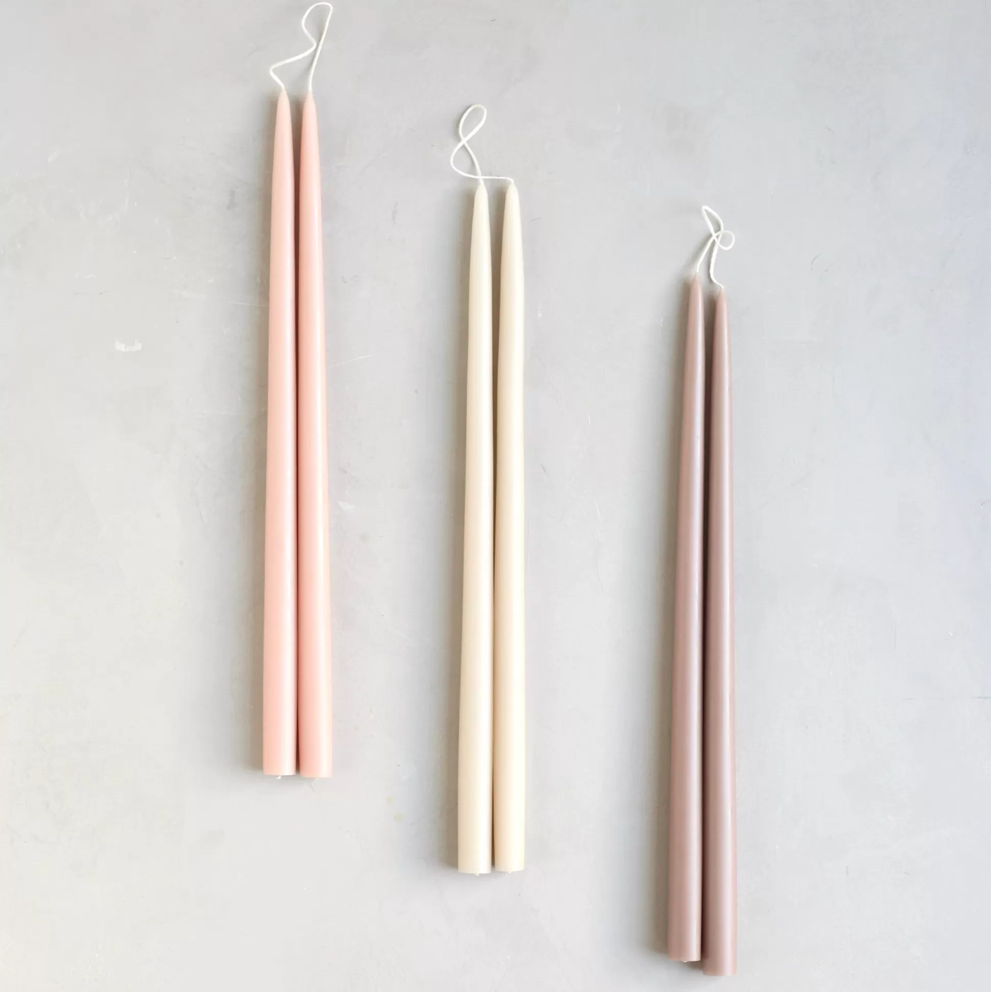 Classic Taper Candle, Set of 2, Parchment^Be Home Cheap