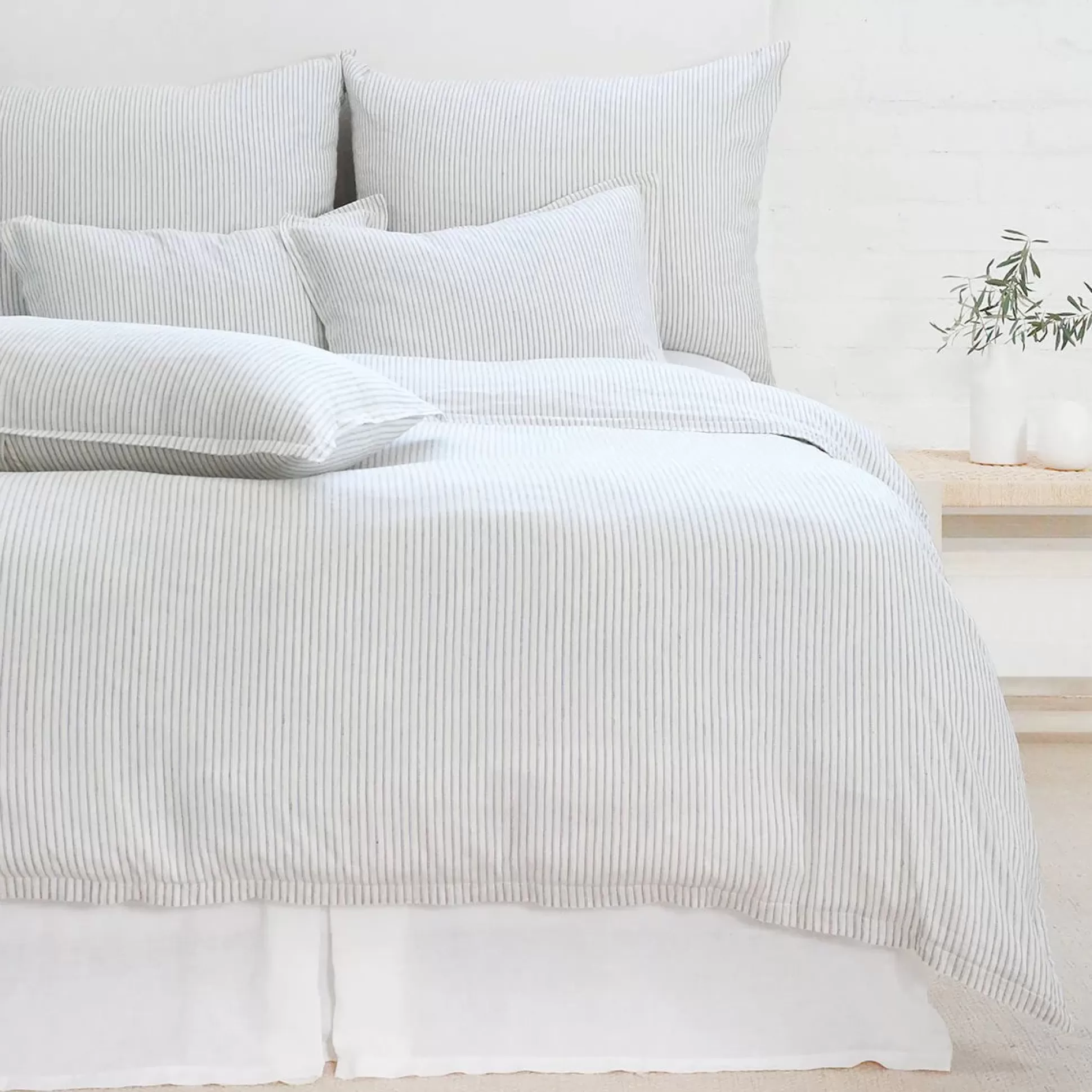 Connor Body Pillow, Ivory & Indigo^Be Home Shop