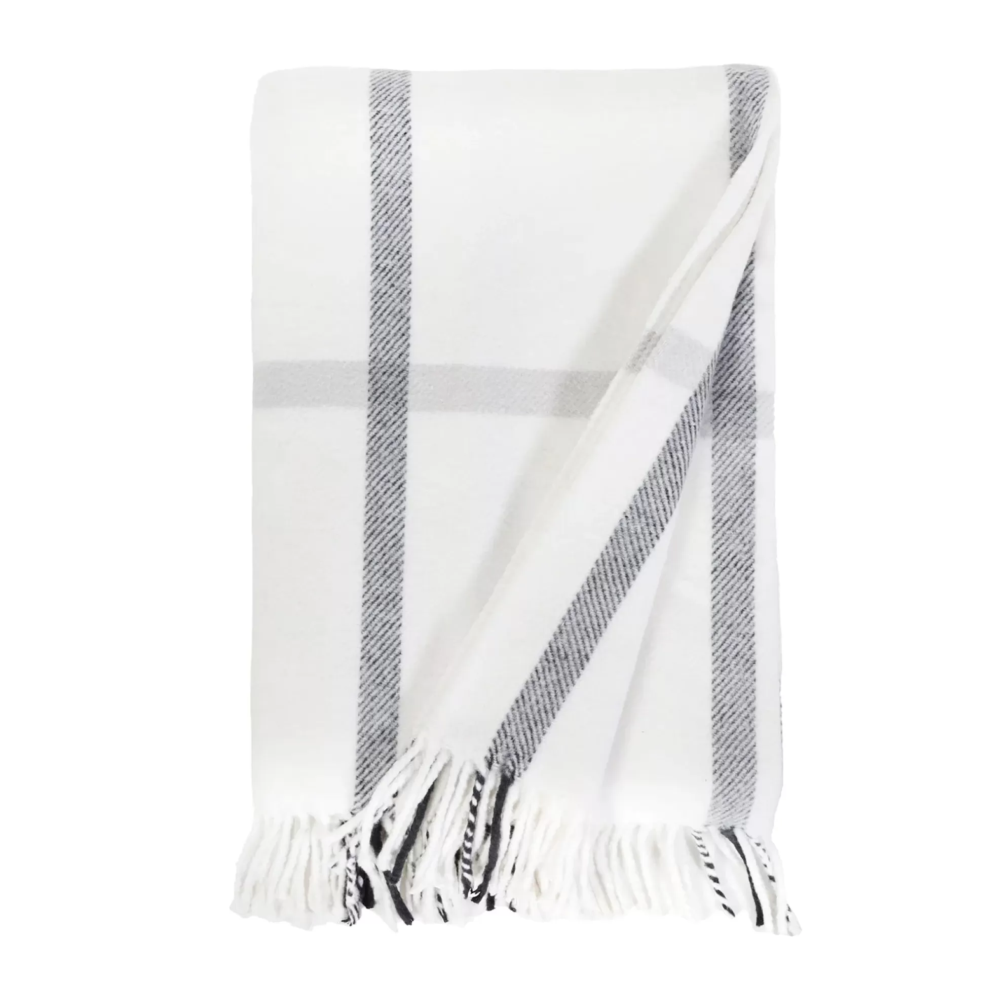 Copenhagen Throw, White & Grey^Be Home New