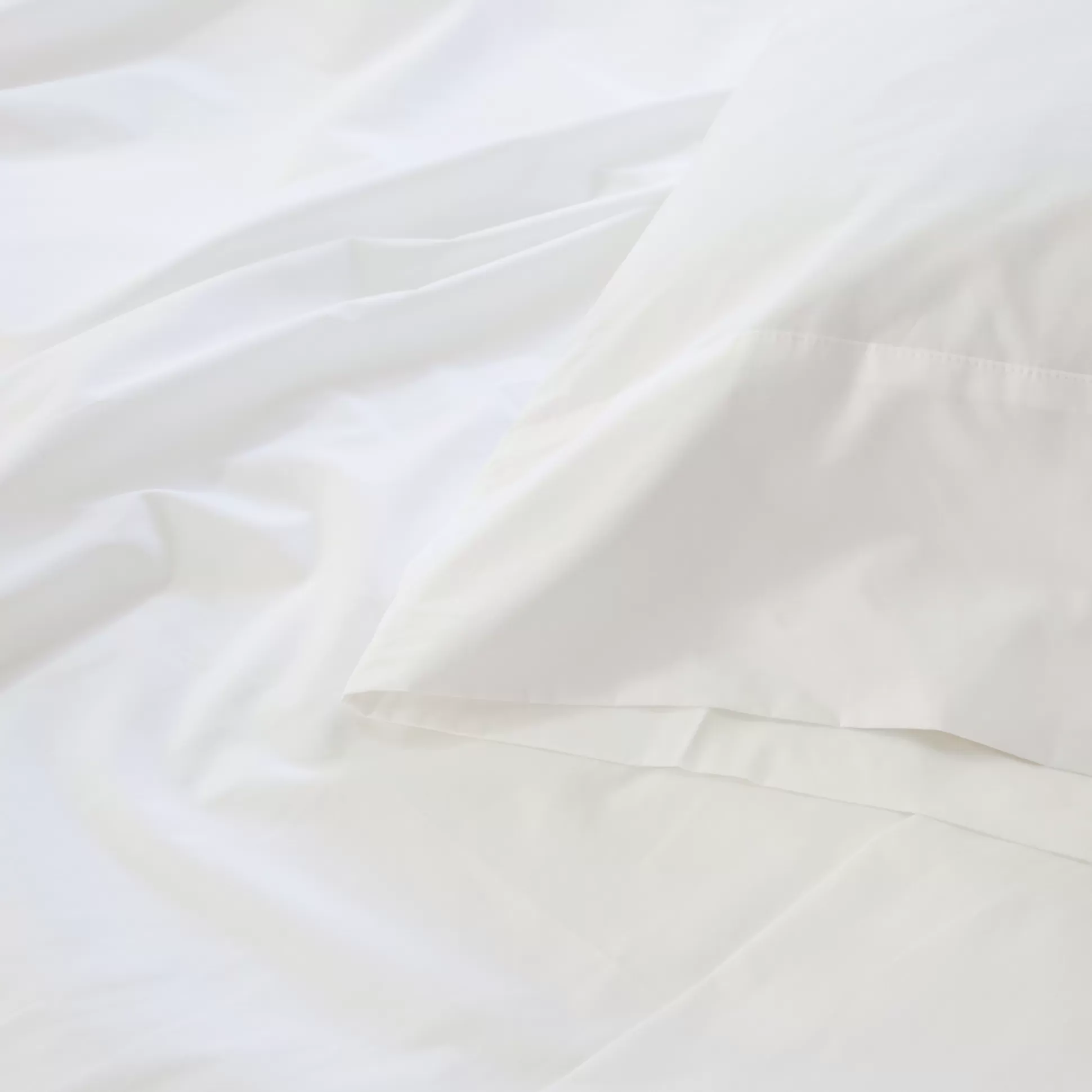 Cotton Percale Sheet Set, Queen, White^Be Home Clearance