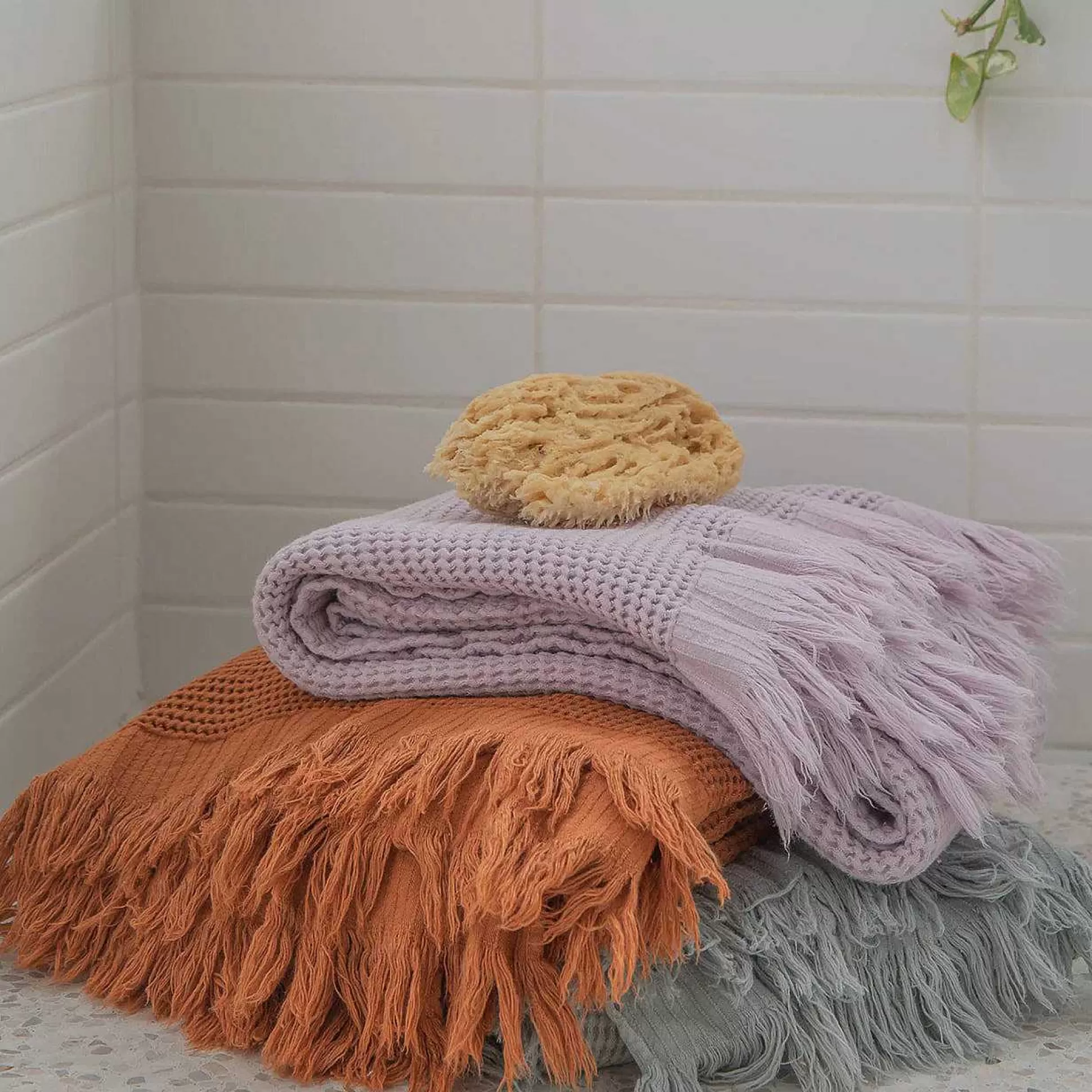 Be Home Ella Waffle Towels<Ella Waffle Bath Towel, Sedona