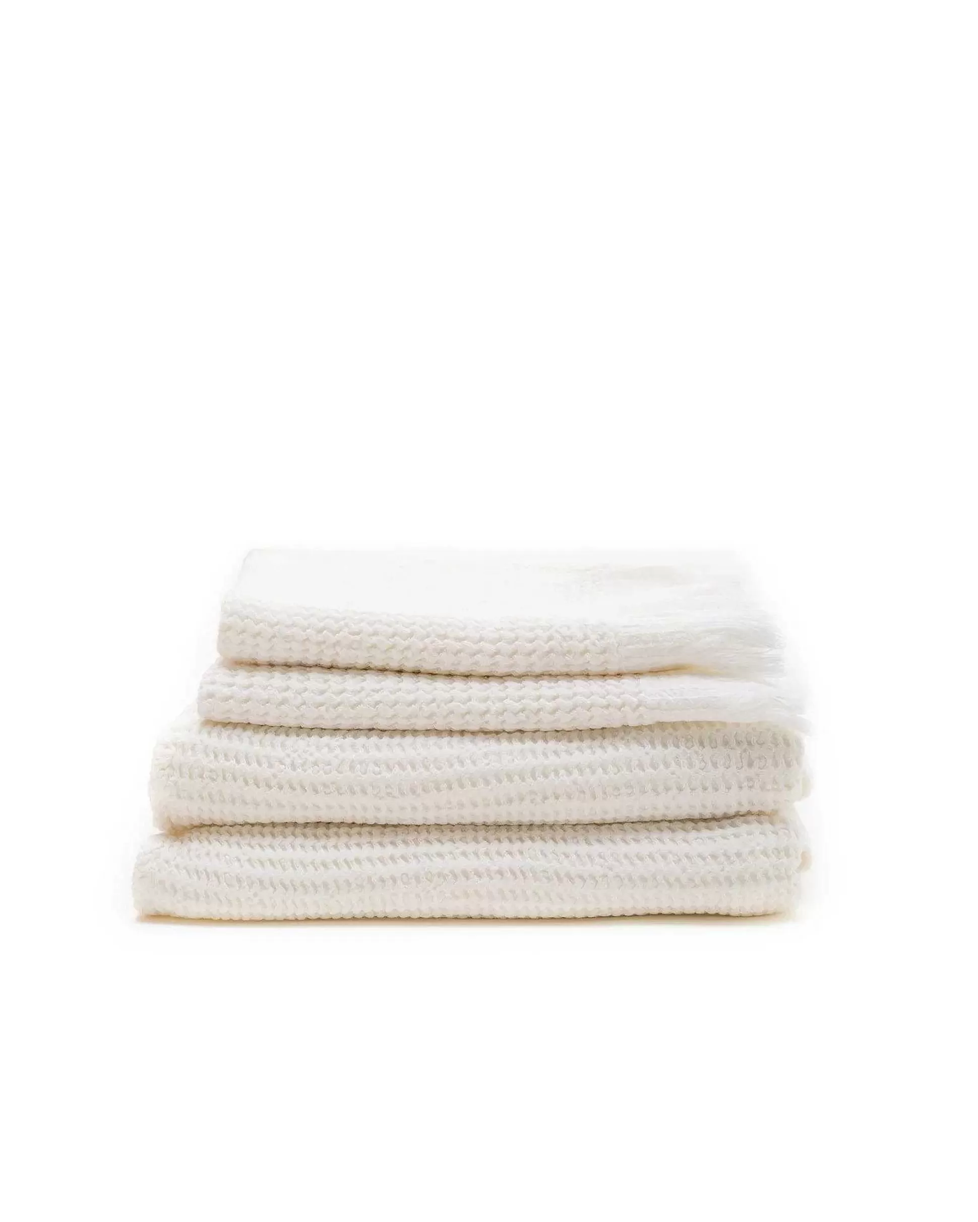 Be Home Ella Waffle Towels<Ella Waffle Bath Towel, White