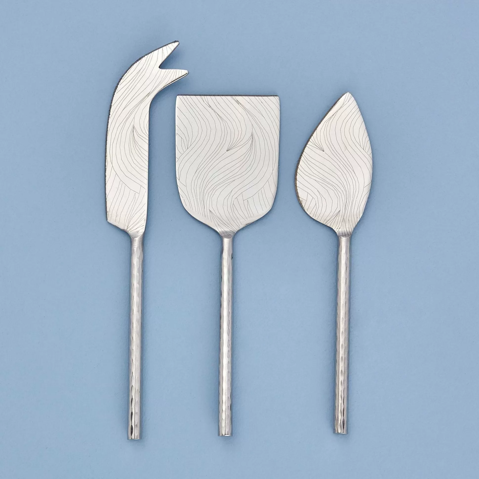 Be Home Cheese Knives & Spreaders<Etched & Hammered Cheese Set, Stainless