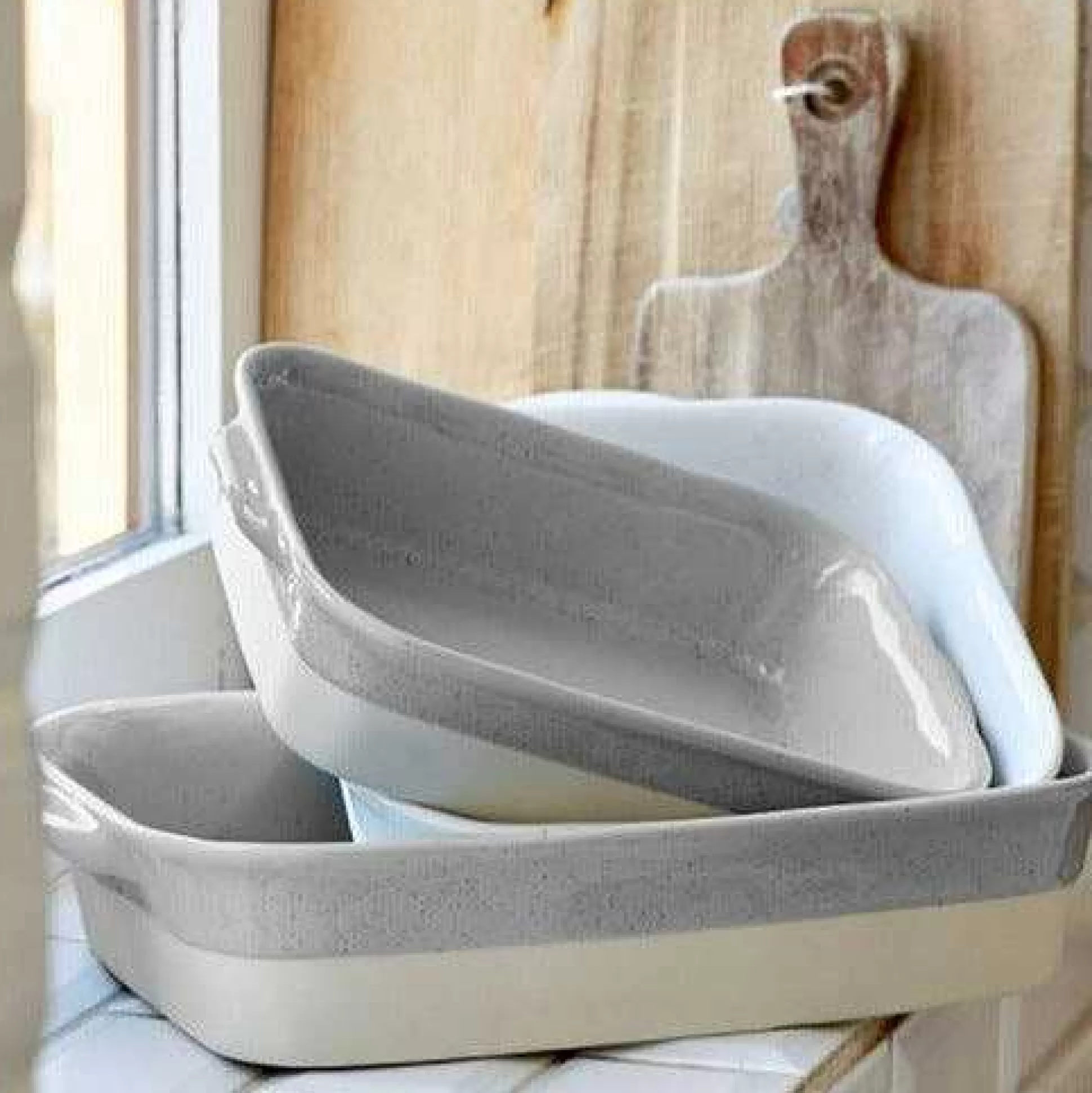 Be Home Bakeware<Fattoria 14" Rectangular Baker, Grey