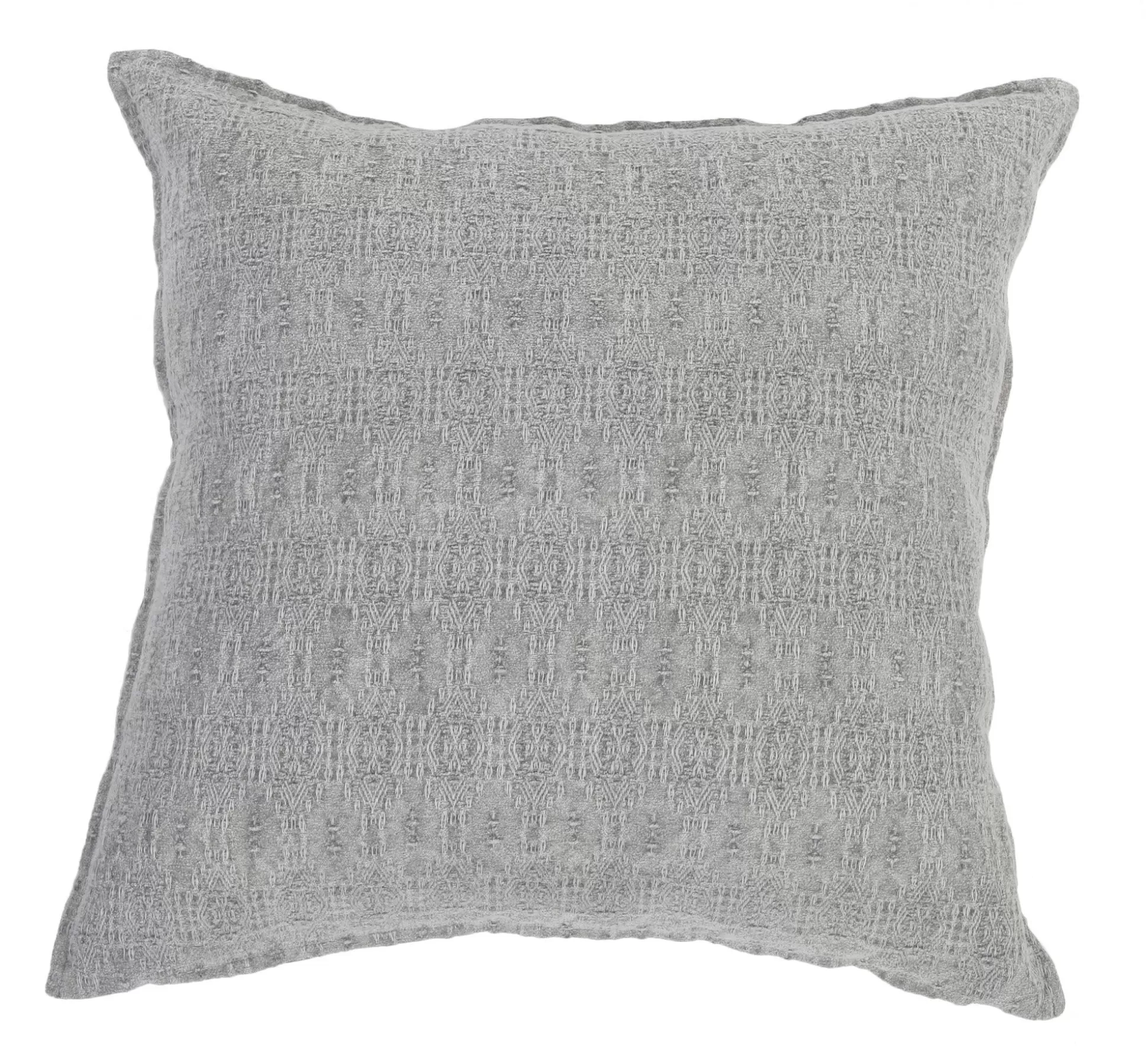 Fiona Square Pillow, Light Grey^Be Home Shop