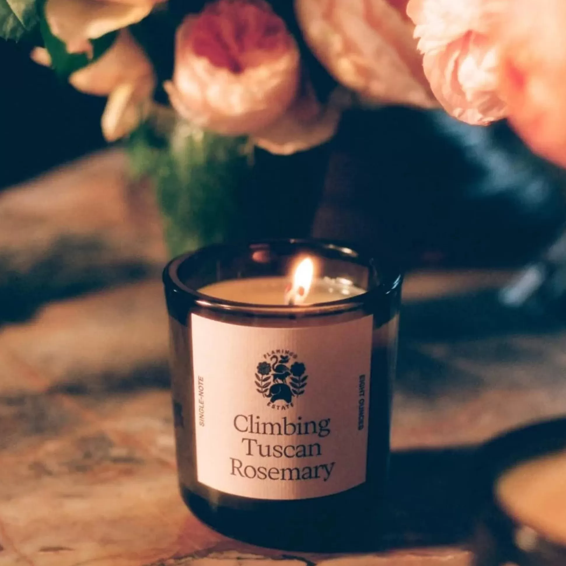 Flamingo Estate Candle, Climbing Tuscan Rosemary^Be Home Best Sale