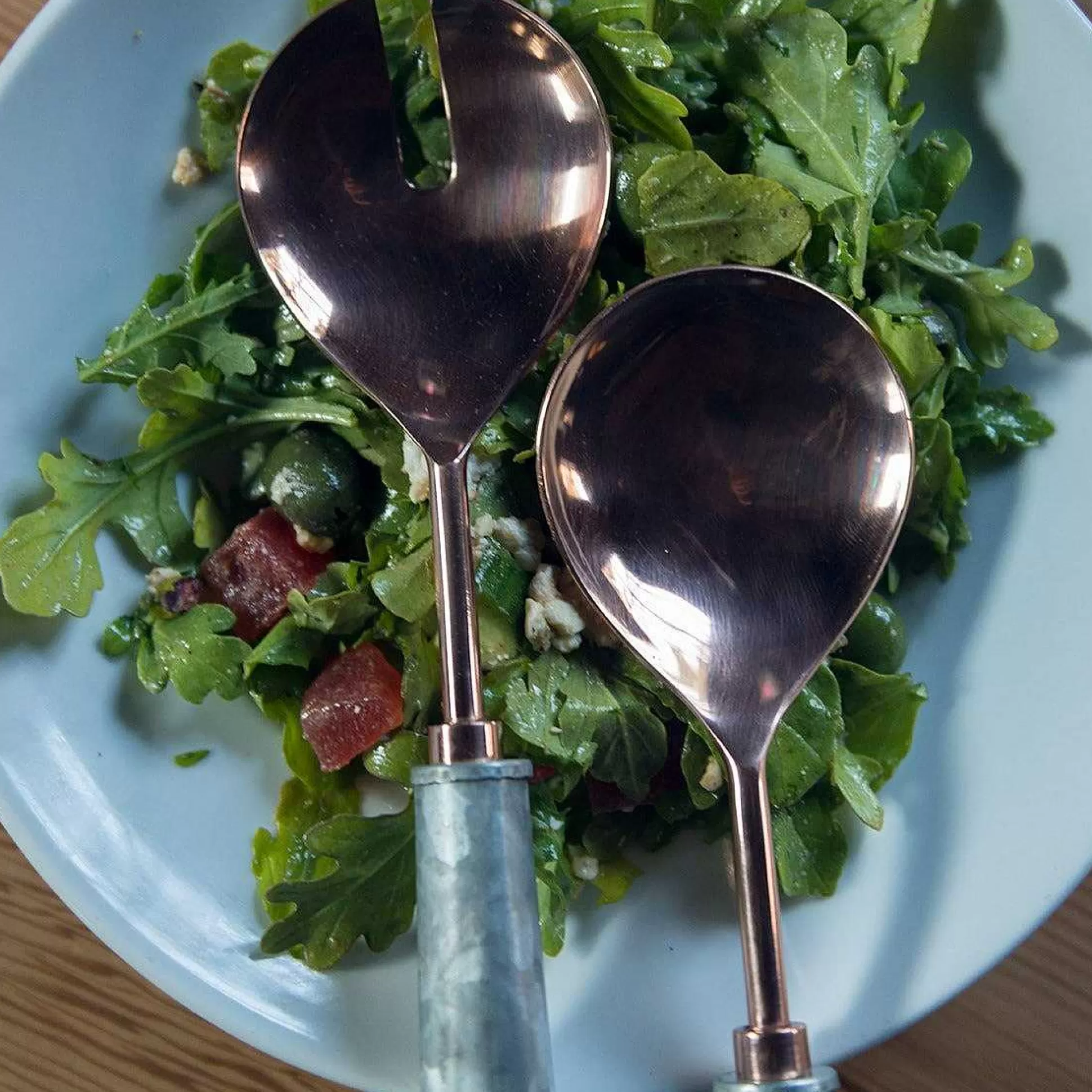 Be Home Salad Servers<Galvanized Serving Set, Copper