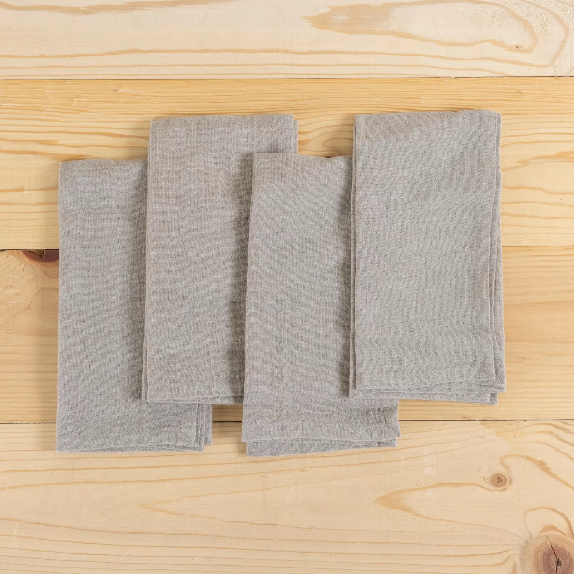 Glenn Napkins, Set of 4, Grey^Be Home Sale