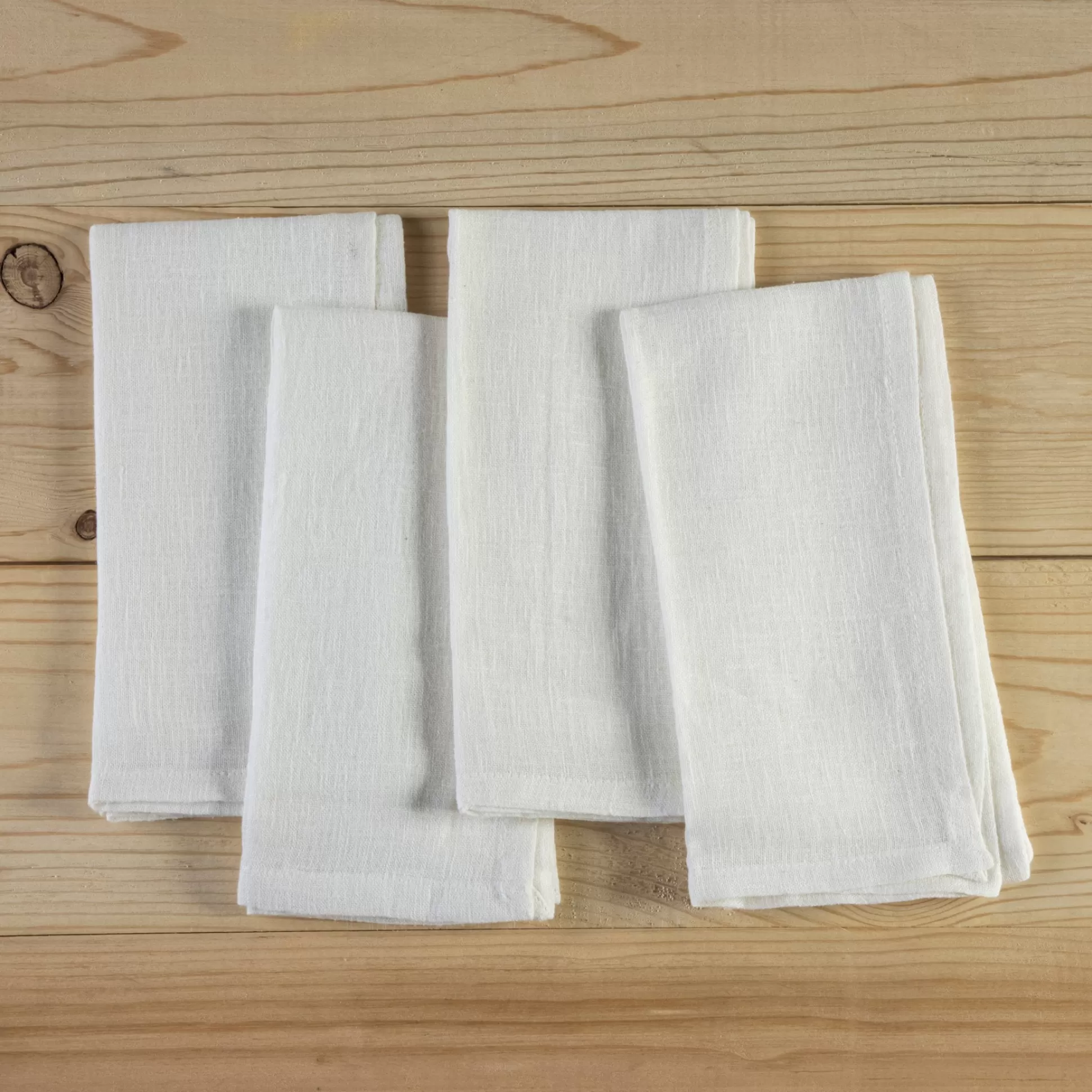 Glenn Napkins, Set of 4, White^Be Home Discount