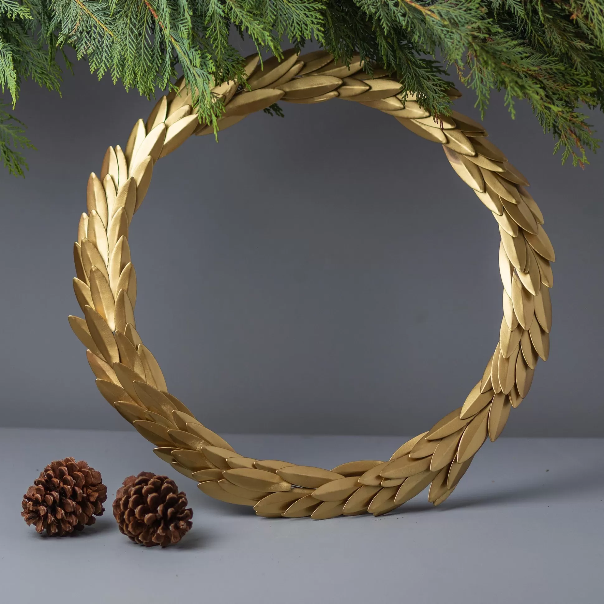 Gold Laurel Wreath^Be Home Outlet