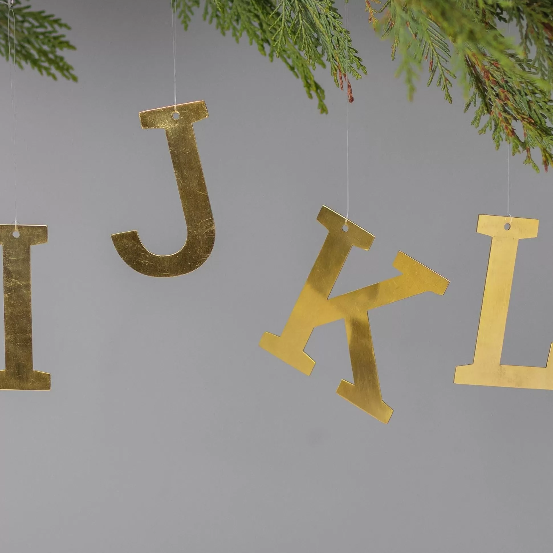 Gold Letter Ornament, I^Be Home Clearance