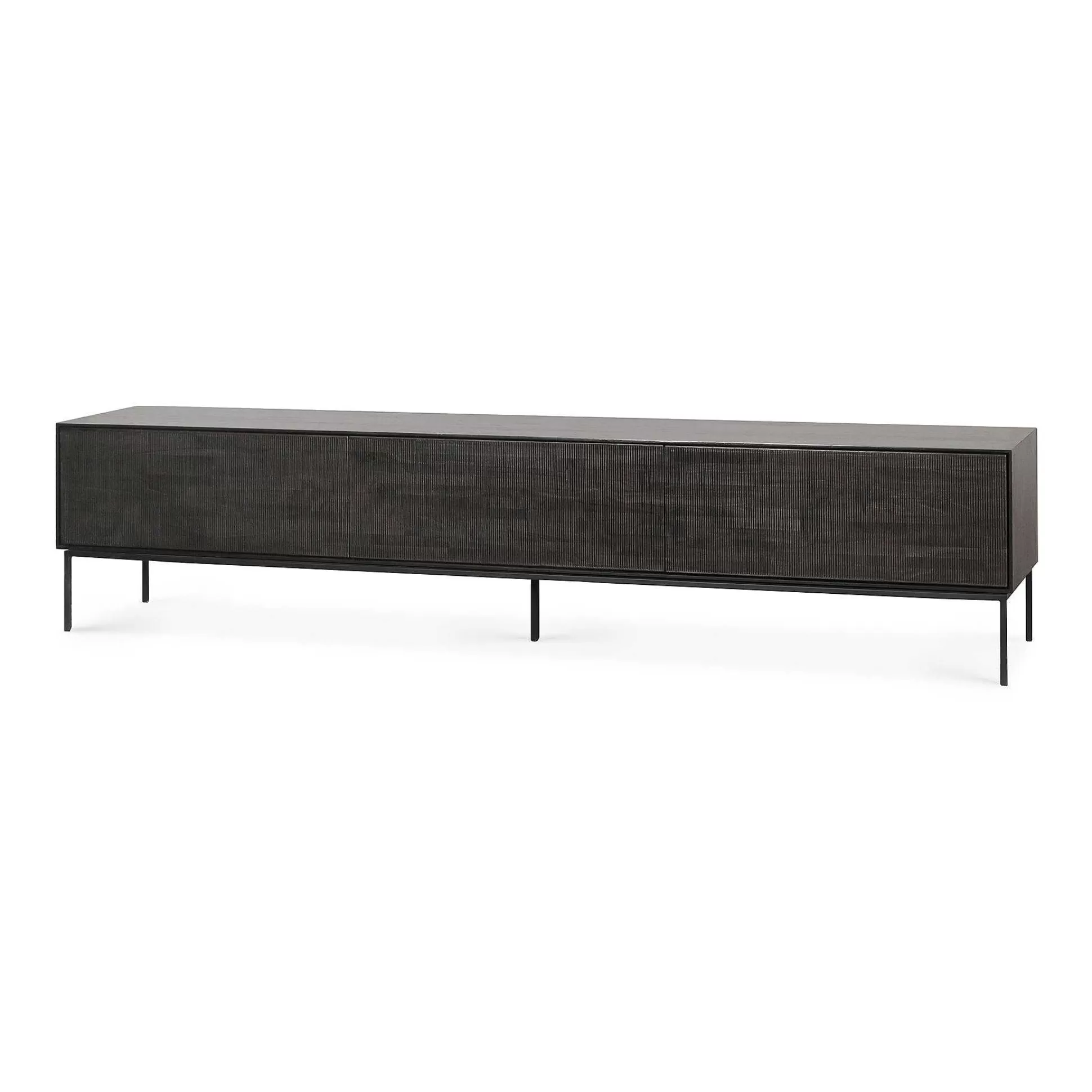 Be Home Media Consoles<Grooves Solid Teak Media Console, 95.5"