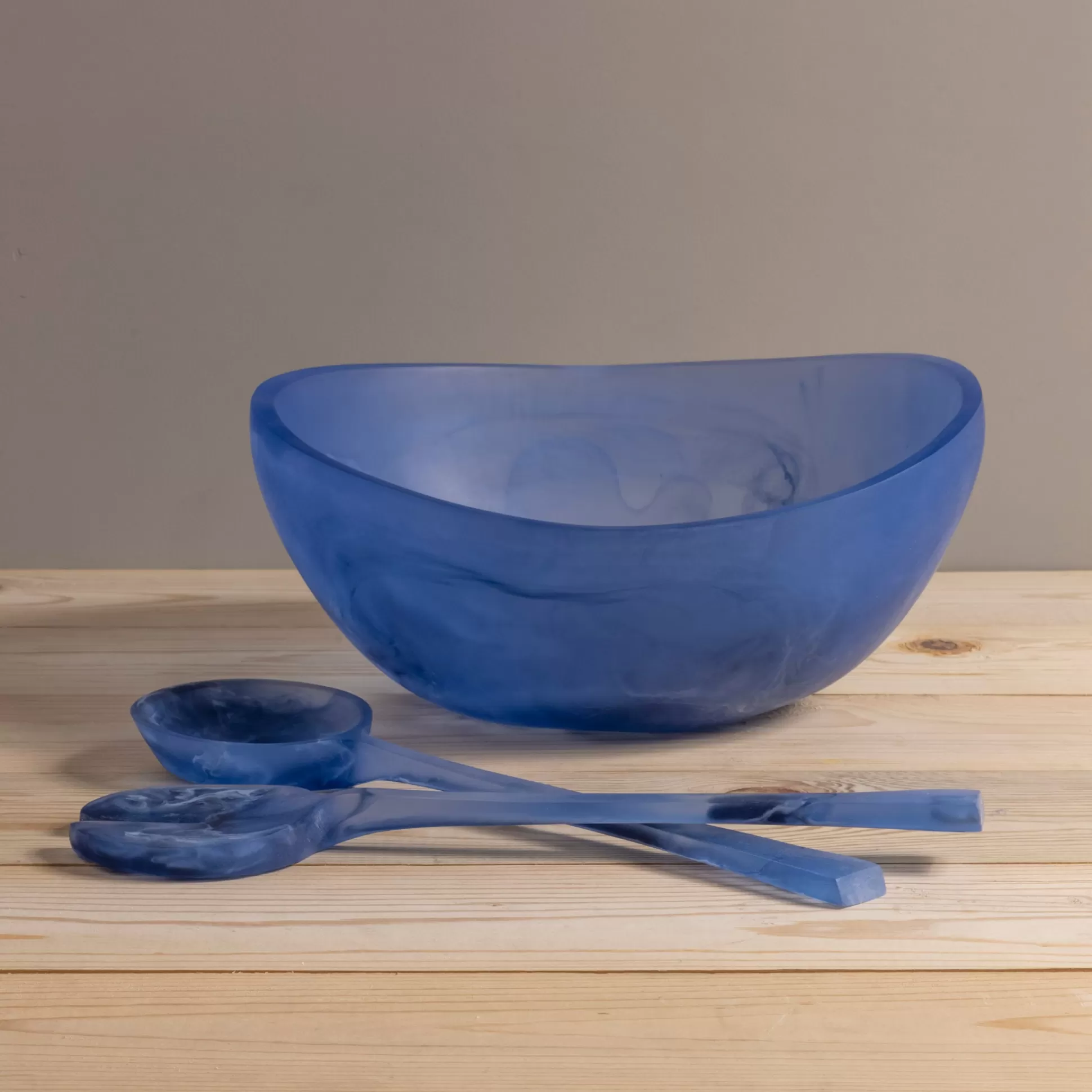 Handmade Resin Serving Bowl, Azul^Be Home Cheap