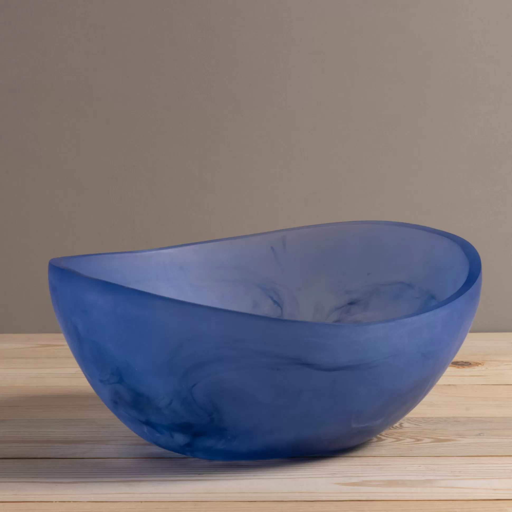 Handmade Resin Serving Bowl, Azul^Be Home Cheap