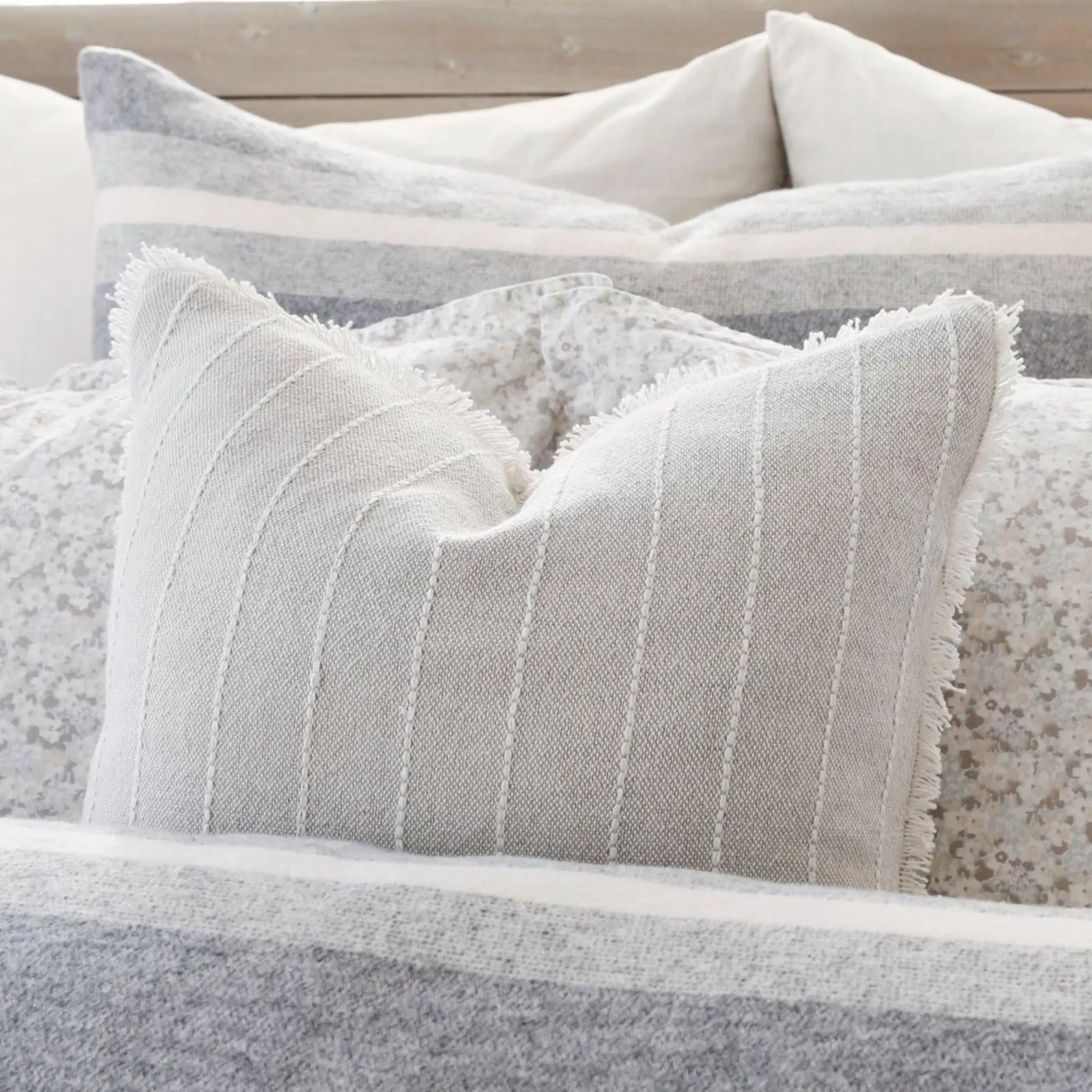 Henley Square Pillow, Oat^Be Home New