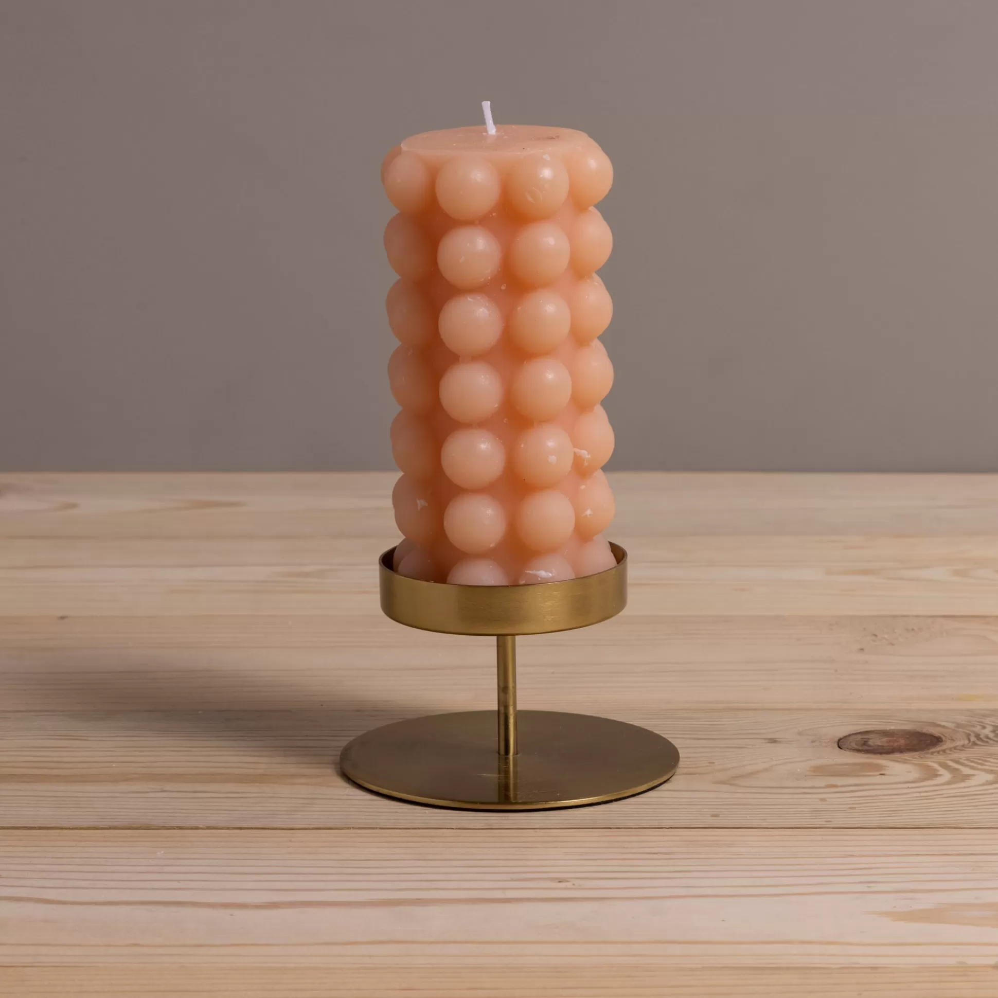 Hobnail Pillar Candle, Nude^Be Home Hot