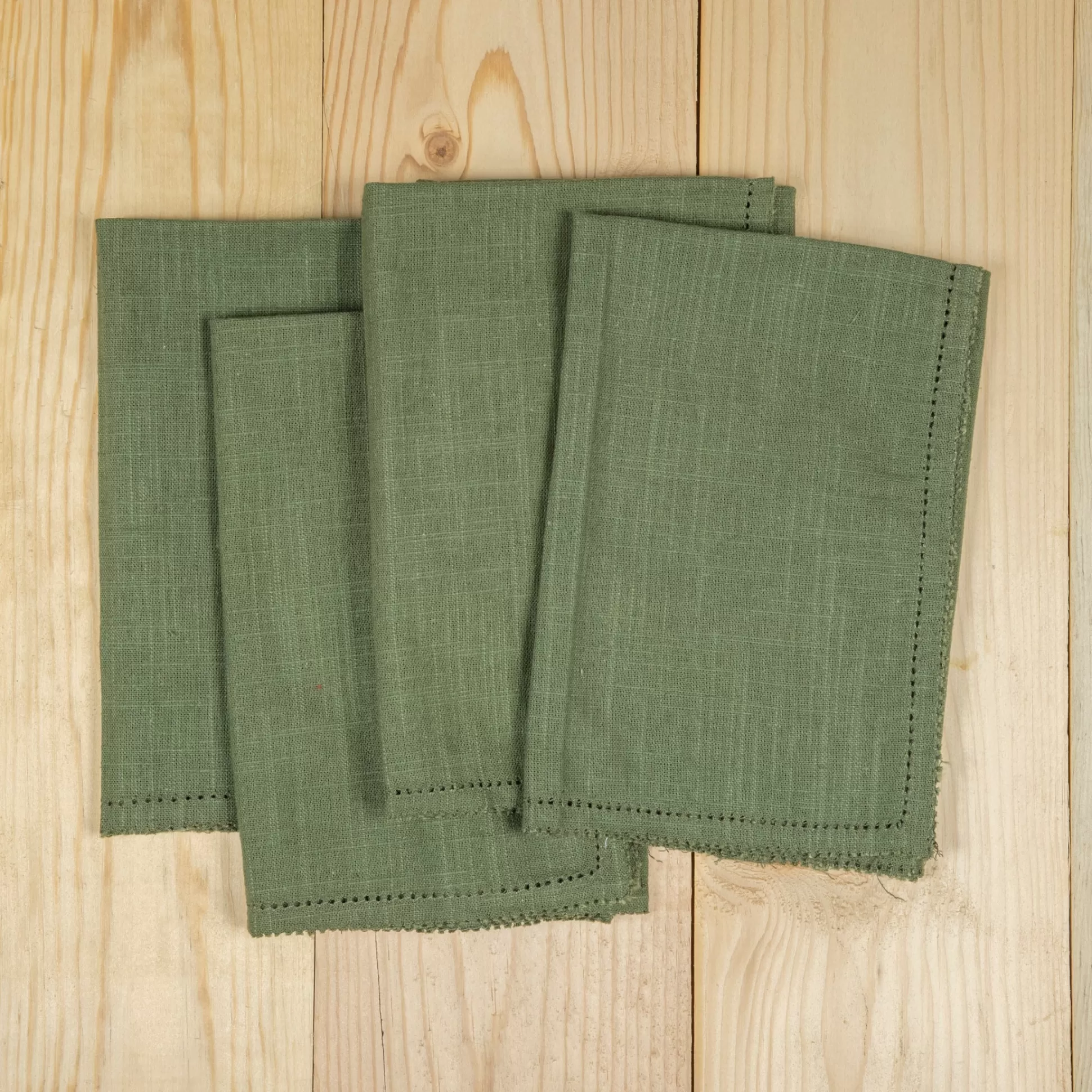 Hudson Napkins, Set of 4, Olive^Be Home Online