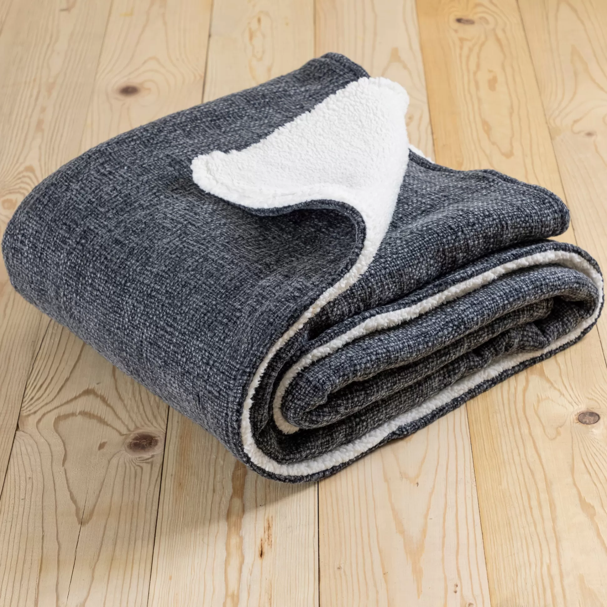 Humboldt Throw, Charcoal^Be Home Clearance