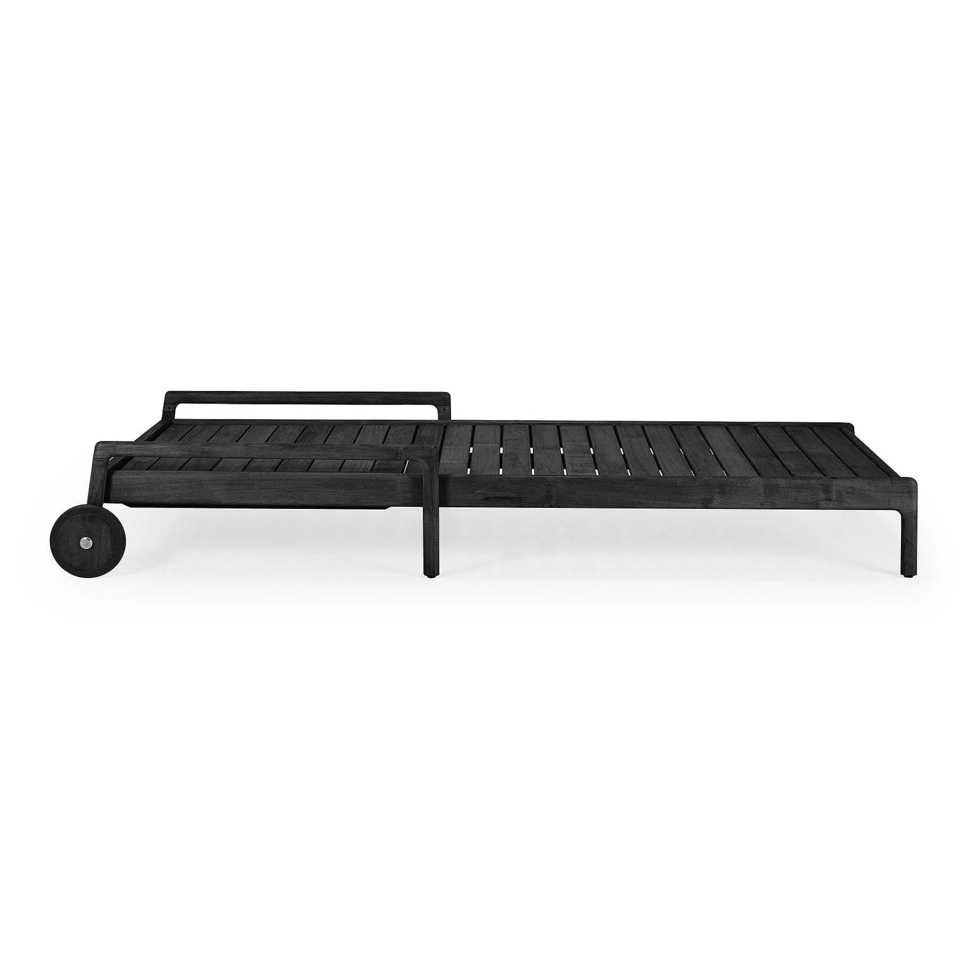 Be Home Outdoor Lounge Furniture<Jack Solid Black Teak Outdoor Adjustable Lounger Frame