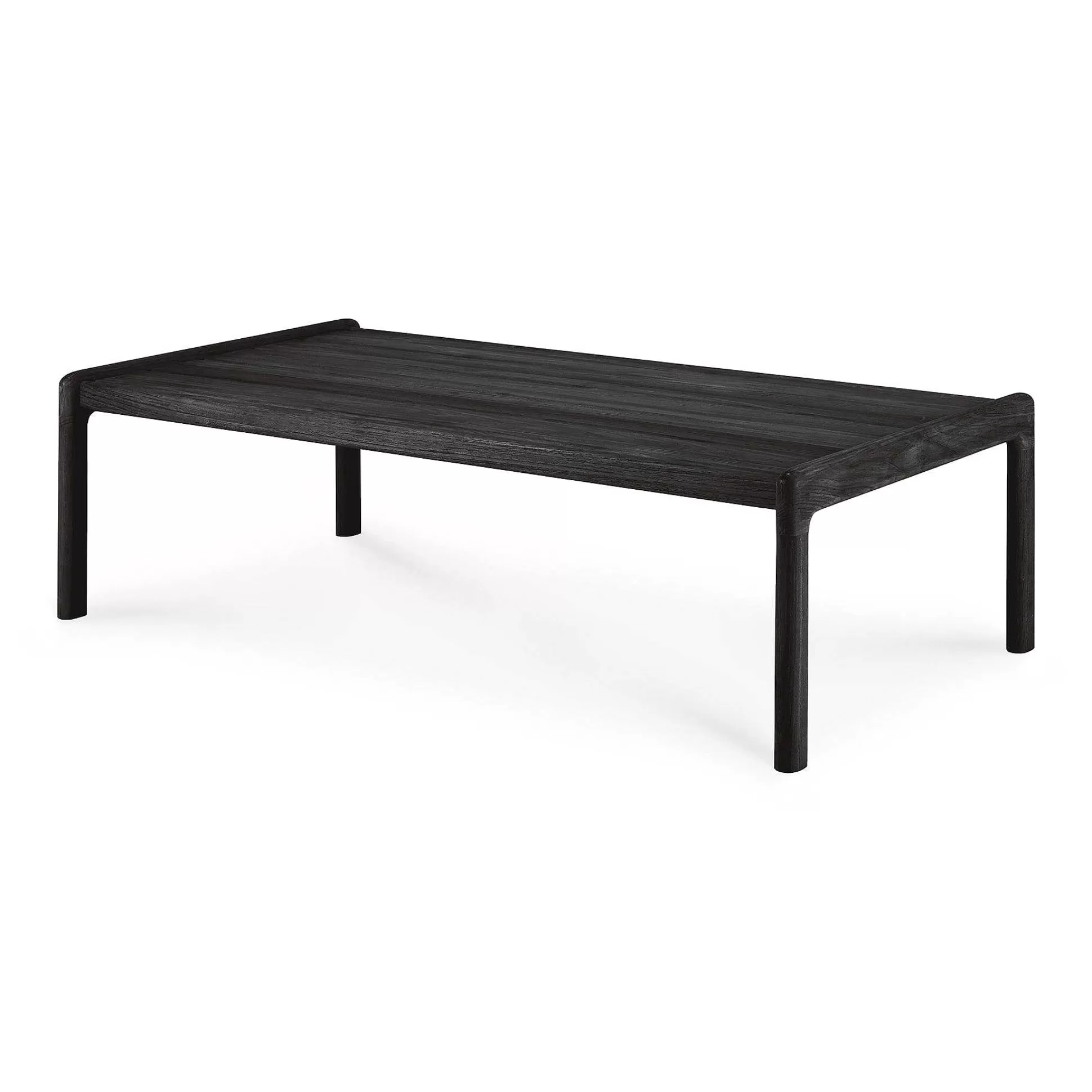 Be Home Outdoor Coffee Tables<Jack Solid Black Teak Outdoor Coffee Table, 47.5